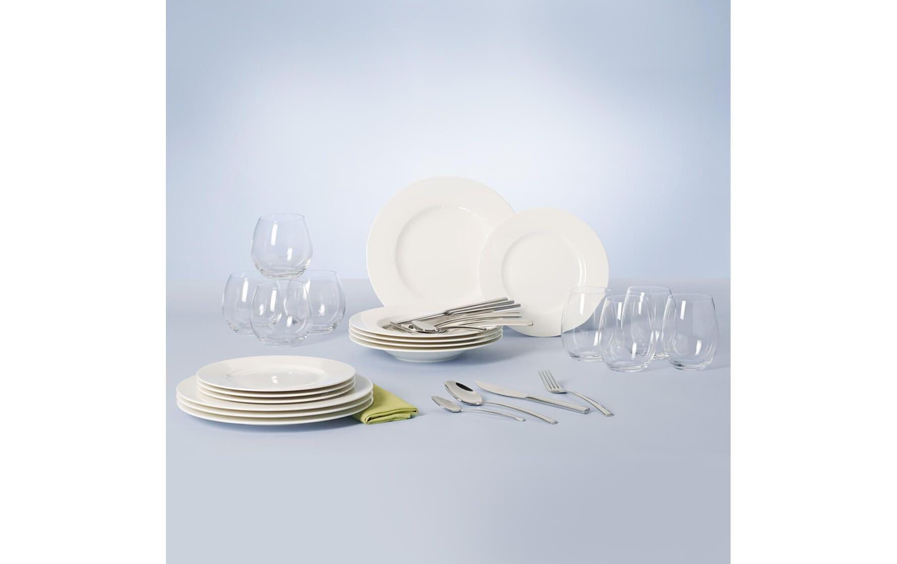 Villeroy & Boch Kombiservice »World 4 Friends 36-teilig, Weiss«, (Set, 36 tlg.)