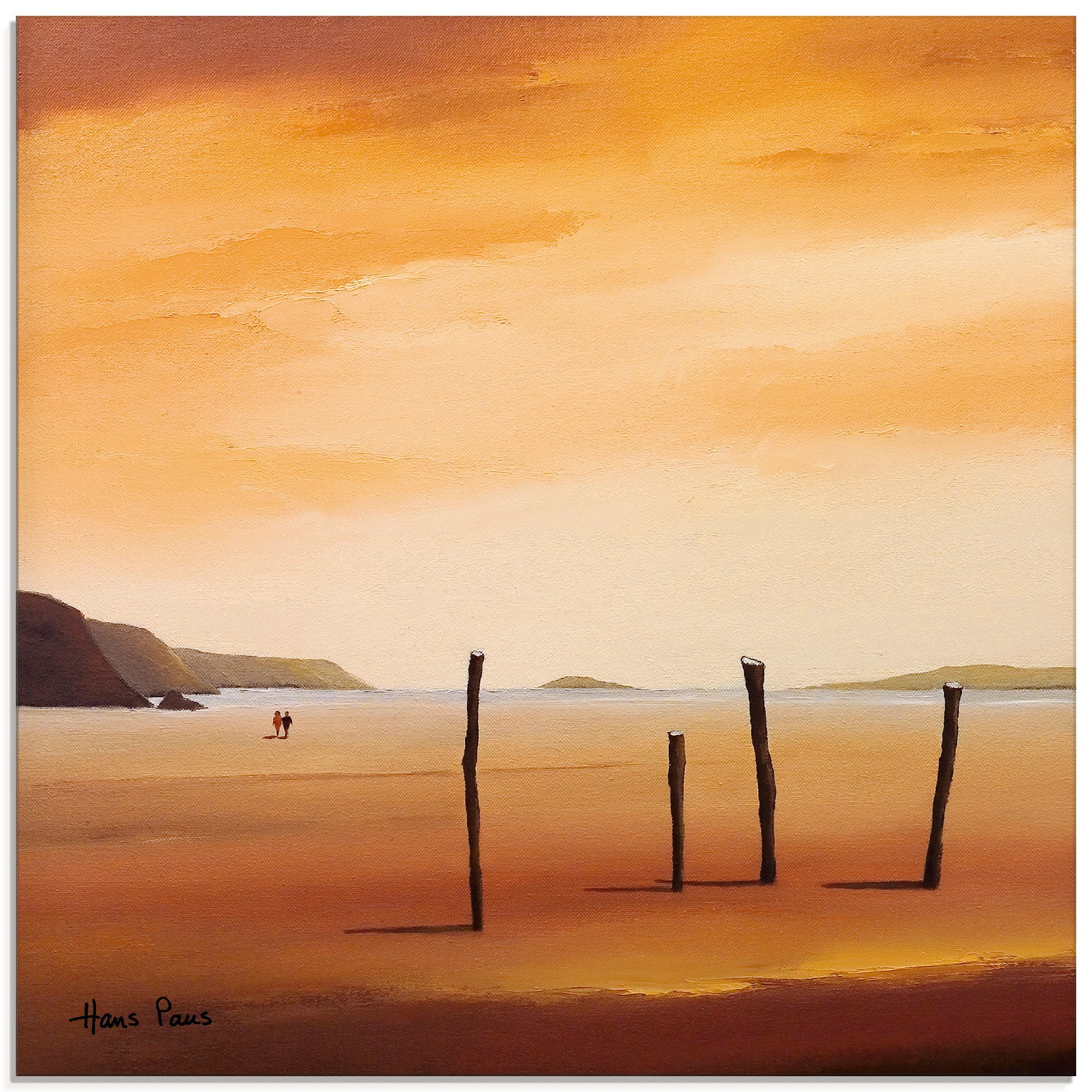 Image of Artland Glasbild »Abend II«, Strand, (1 St.) bei Ackermann Versand Schweiz