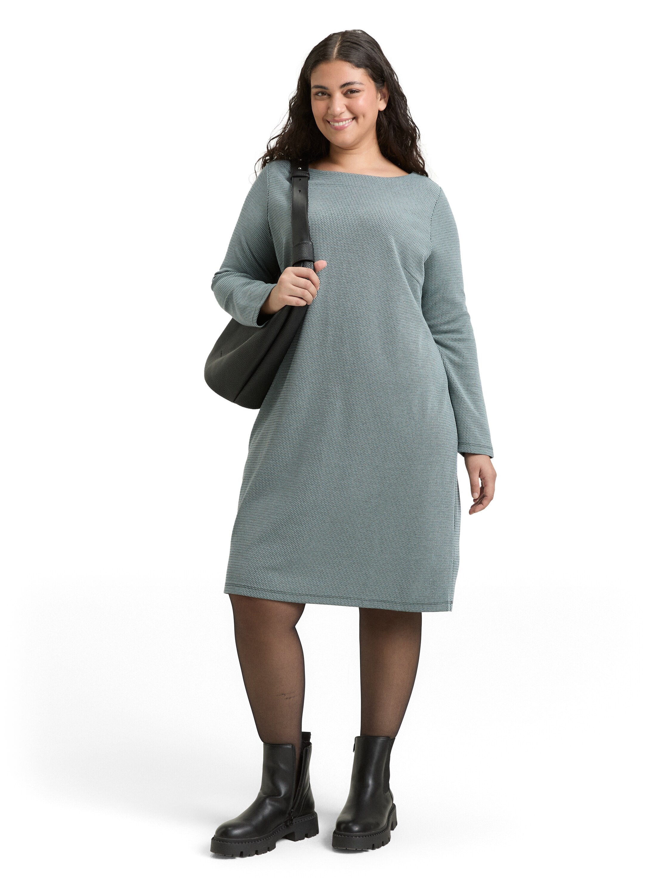 Image of TOM TAILOR PLUS Minikleid mit Jacquard Struktur