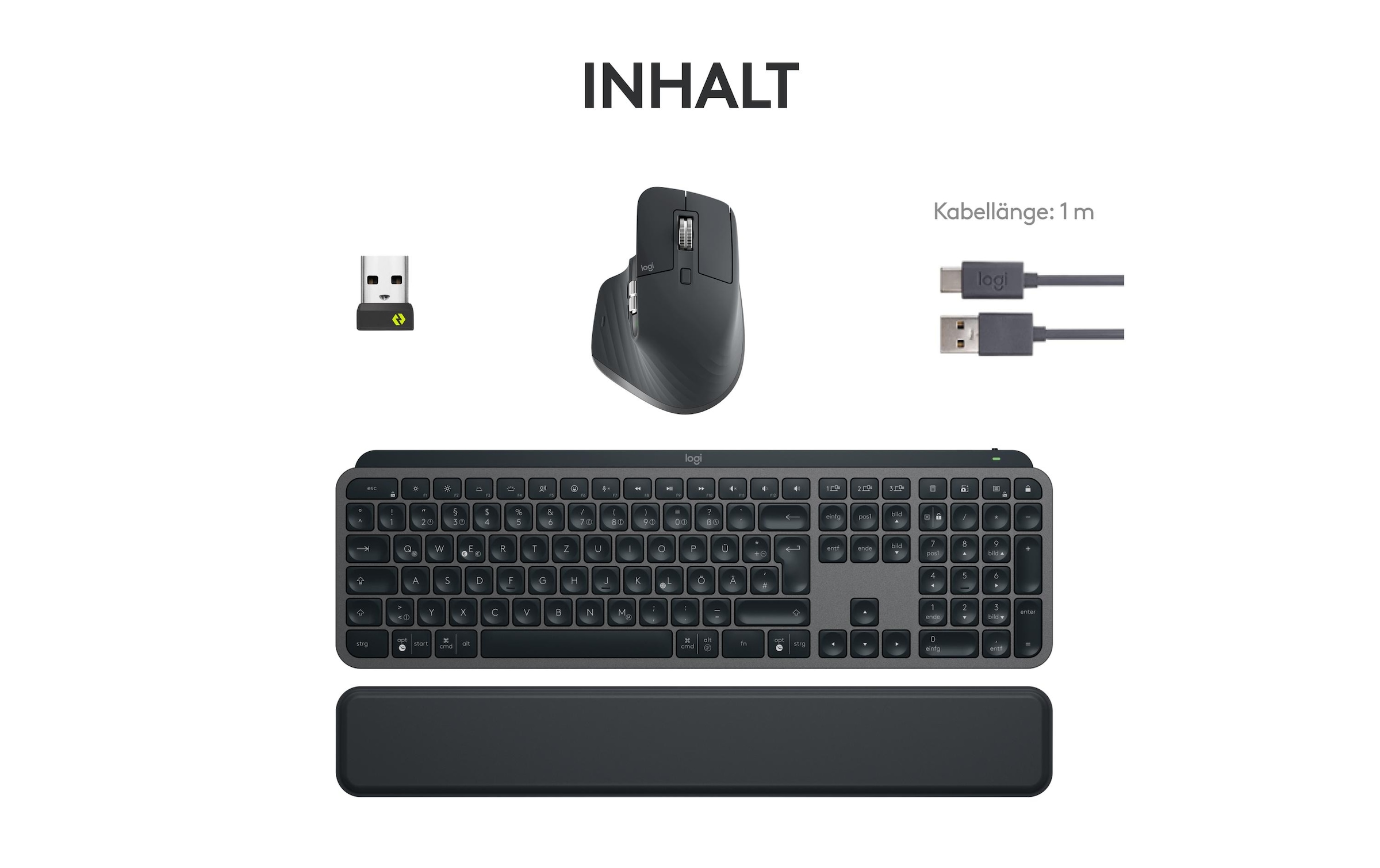 Logitech Tastatur- und Maus-Set »MX Keys S Combo«