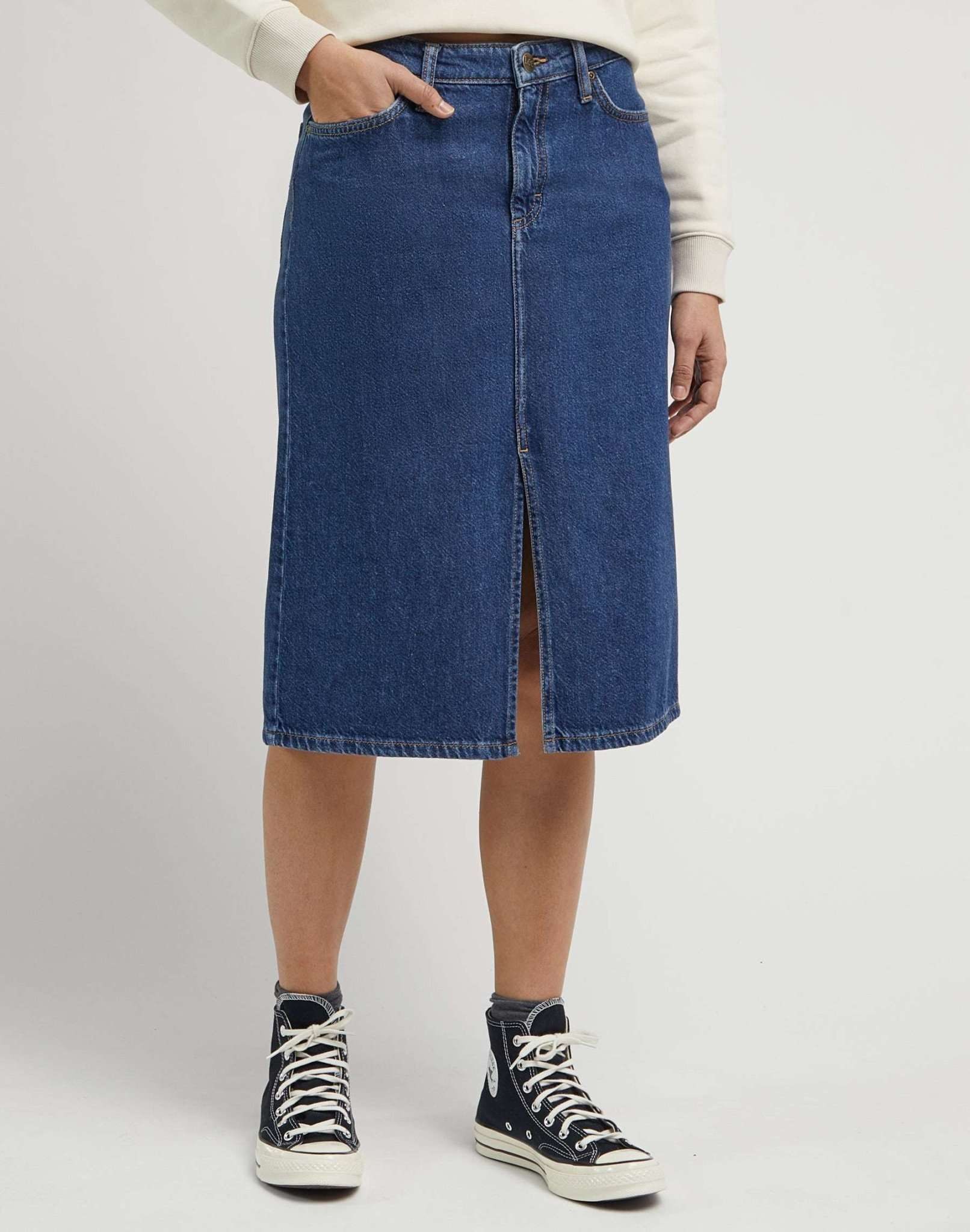 Jeansrock »Jeansröcke Midi Skirt«