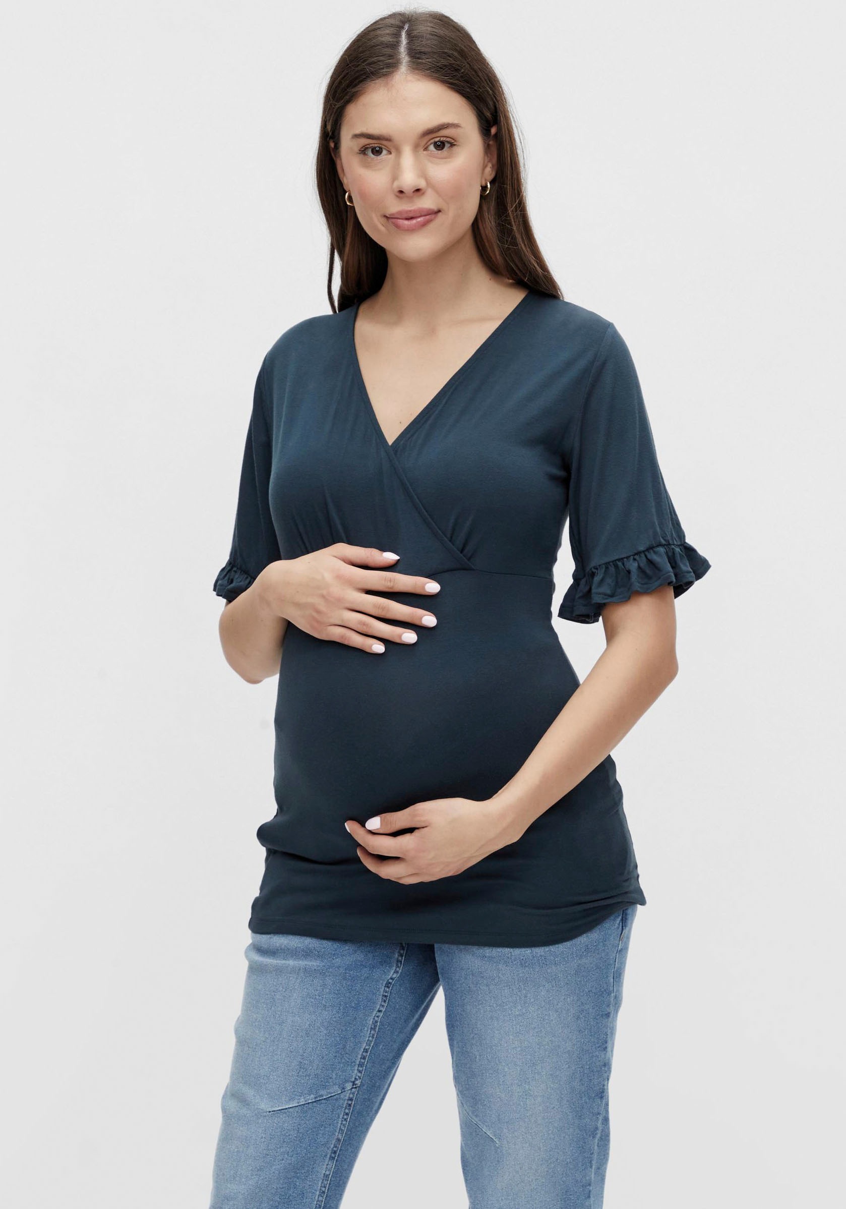 Mamalicious Umstandsshirt »MLDICTE«, mit Rüschen kaufen
