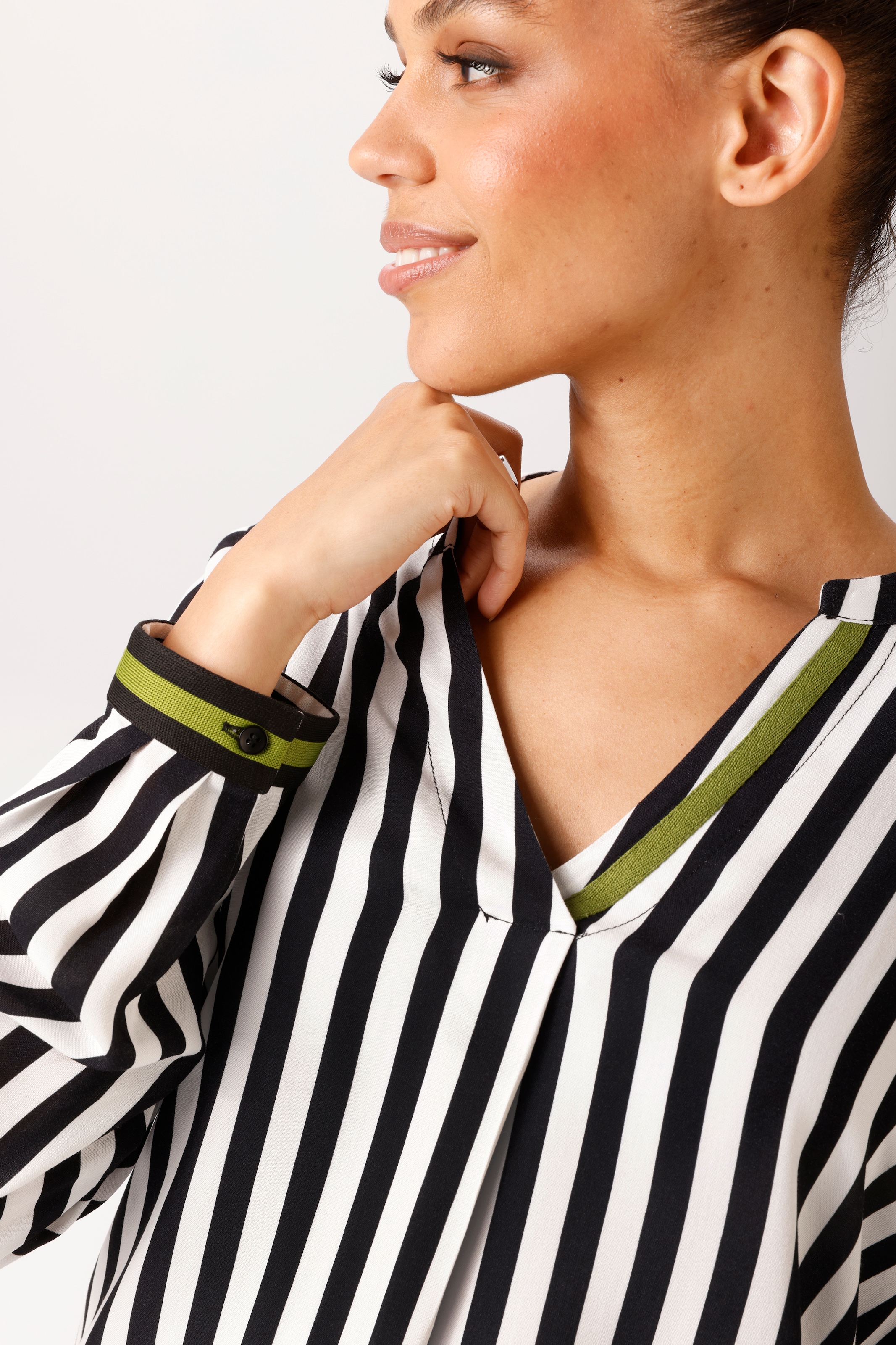 Aniston CASUAL Blouse à enfiler imprimé rayé - NOUVELLE COLLECTION