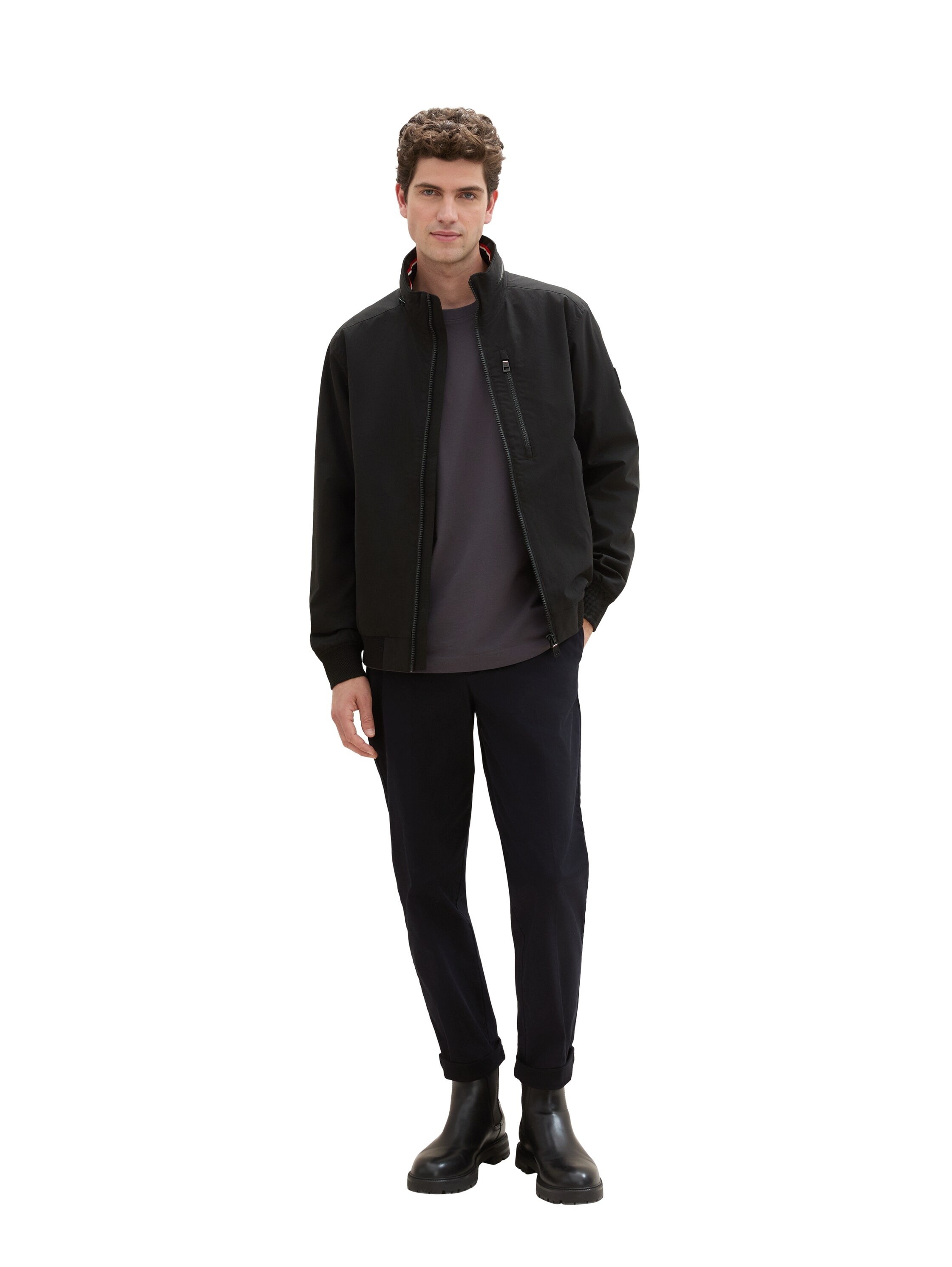 TOM TAILOR Blouson, ohne Kapuze, mit Reissverschluss