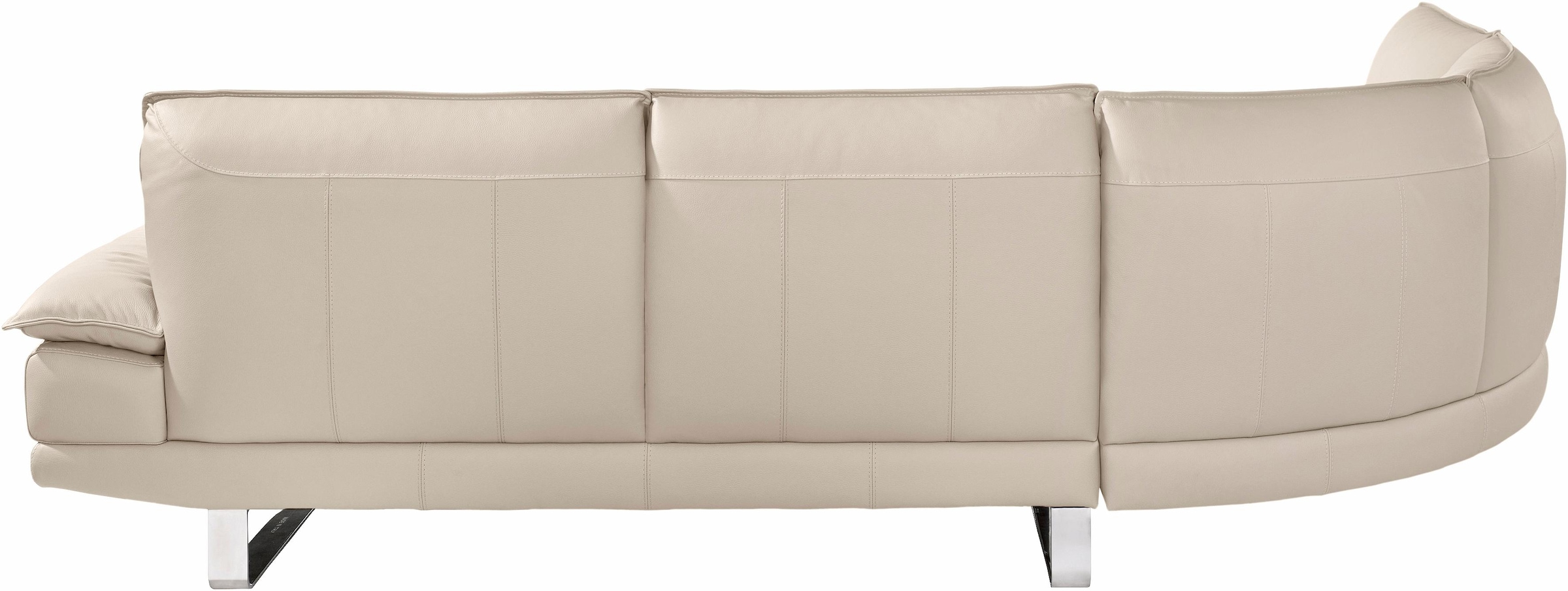 CALIA ITALIA Ecksofa »Dave, italienisches Designsofa mit erstklassigem Sitzkomfort, L-Form«, mit tollen Lederbezügen