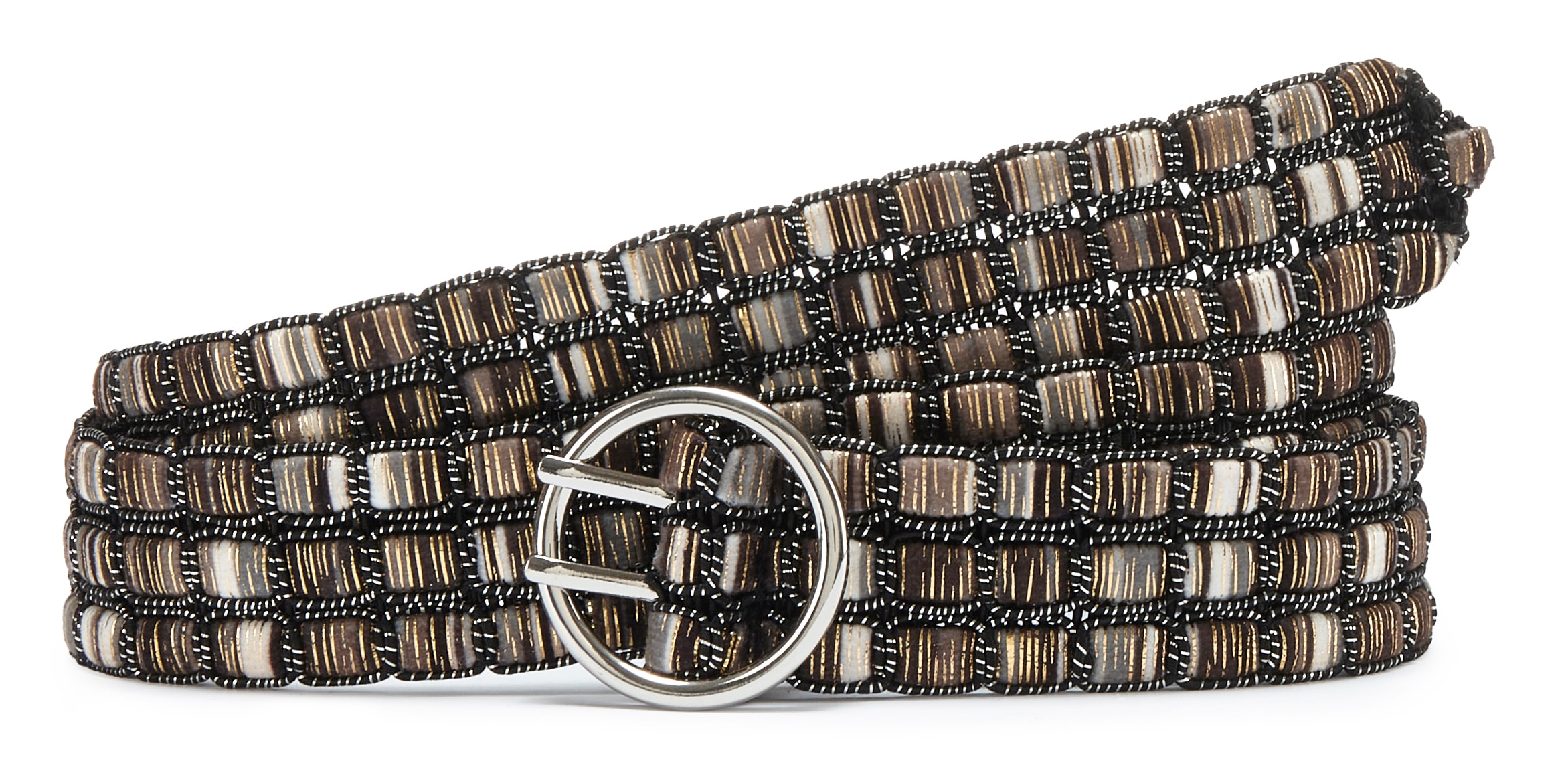 Image of LASCANA Hüftgürtel "Hosengürtel, Gürtel für Hosen, Jeans & Kleider, Taillengürtel" im modernen Struktur-Design und Metallic-Schimmer