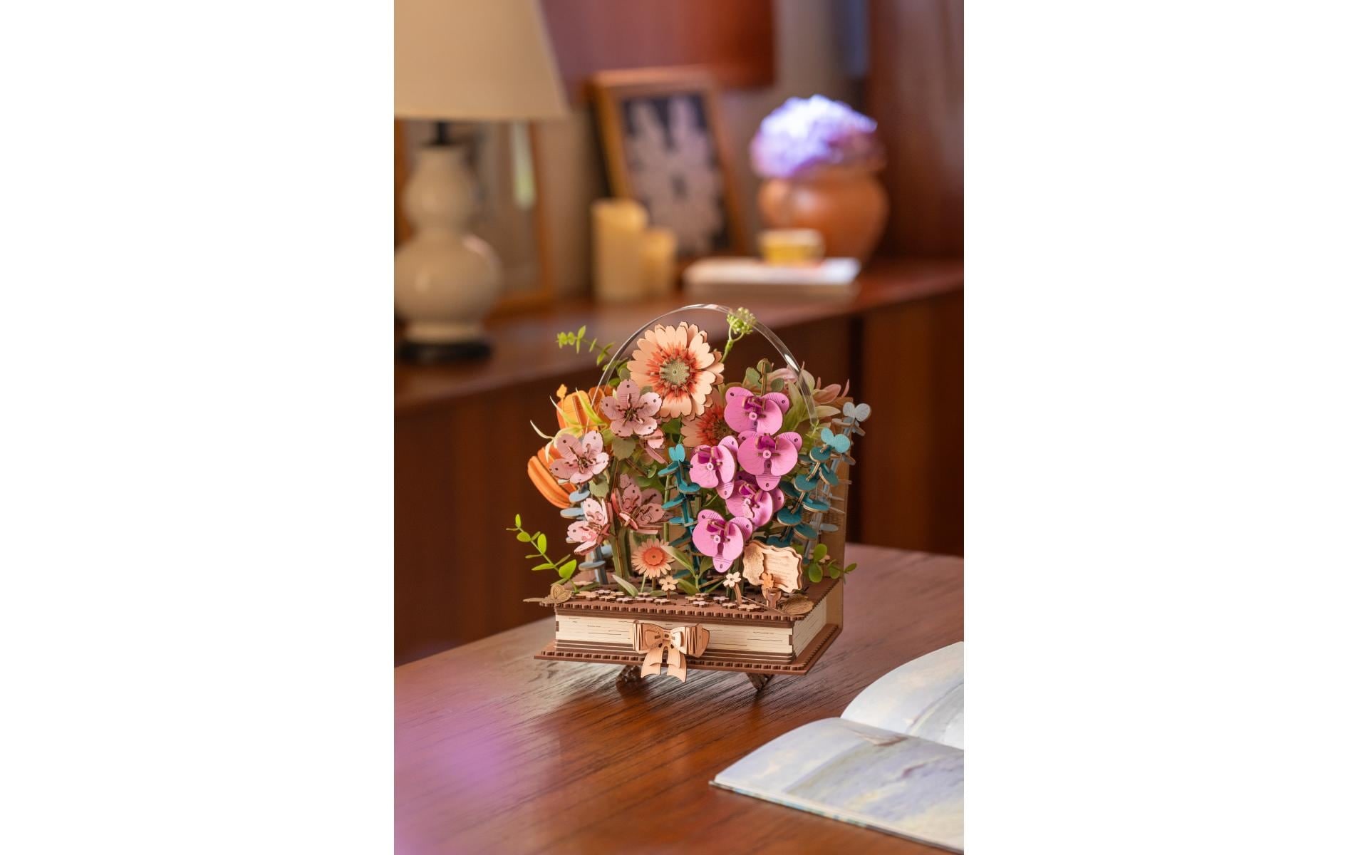   Modellbausatz »Rolife Wooden Blooming Book 3D-Holzpuzzle Diorama 522 Teile« 522 Stk. tlg.