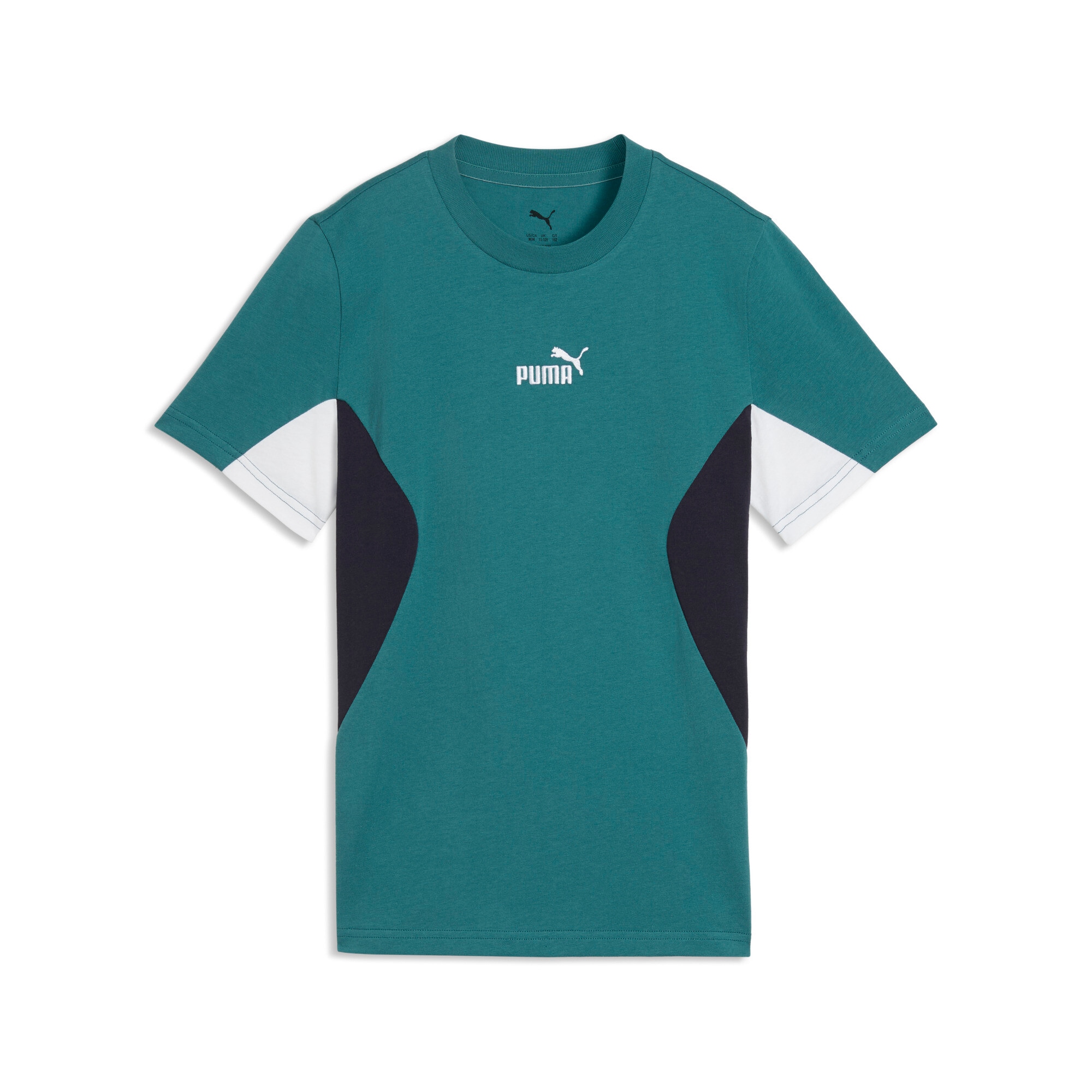 PUMA T-shirt »ESS BLOCK TEE B« manches courtes, col rond, sans capuche