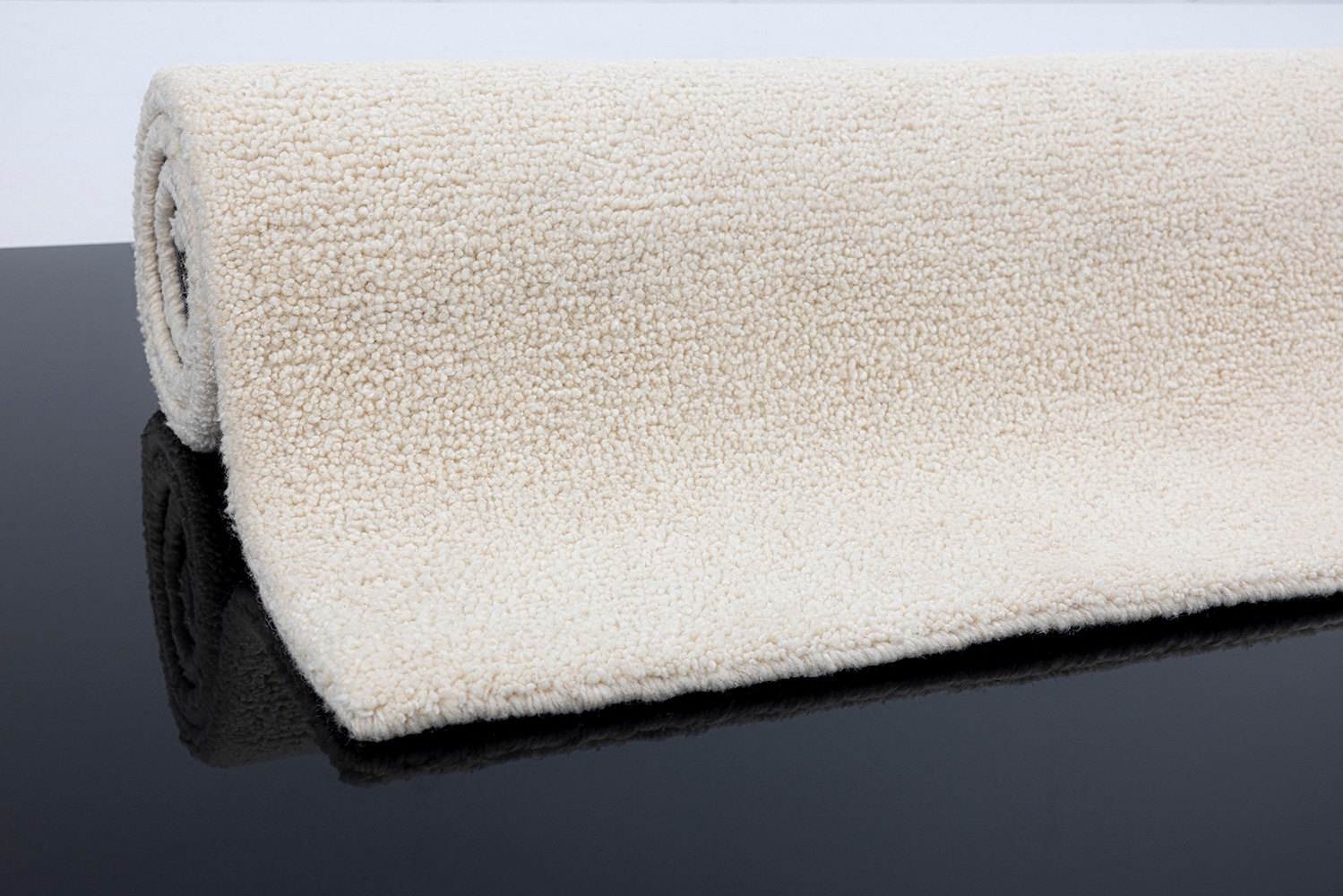 THEKO Bordure de lit »Royal Berber Uni« Höhe 18 mm 3 cuis tlg. Bettvorleger, Läufer-Set, Berber Optik, reine Wolle