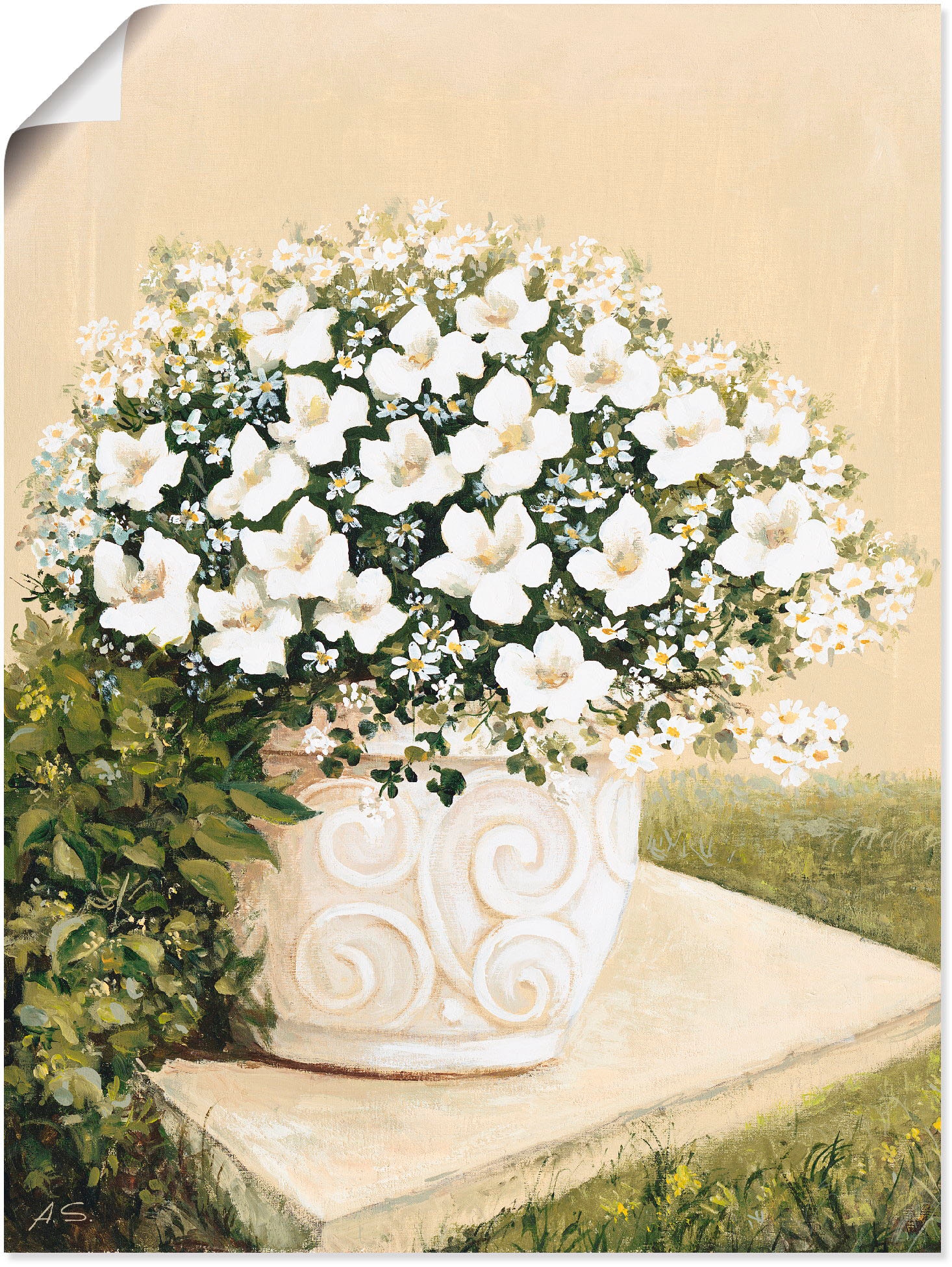 Artland Wandbild »Blumentopf I«, Blumen, (1 St.), als Alubild, Outdoorbild, Leinwandbild, Poster in verschied. Grössen