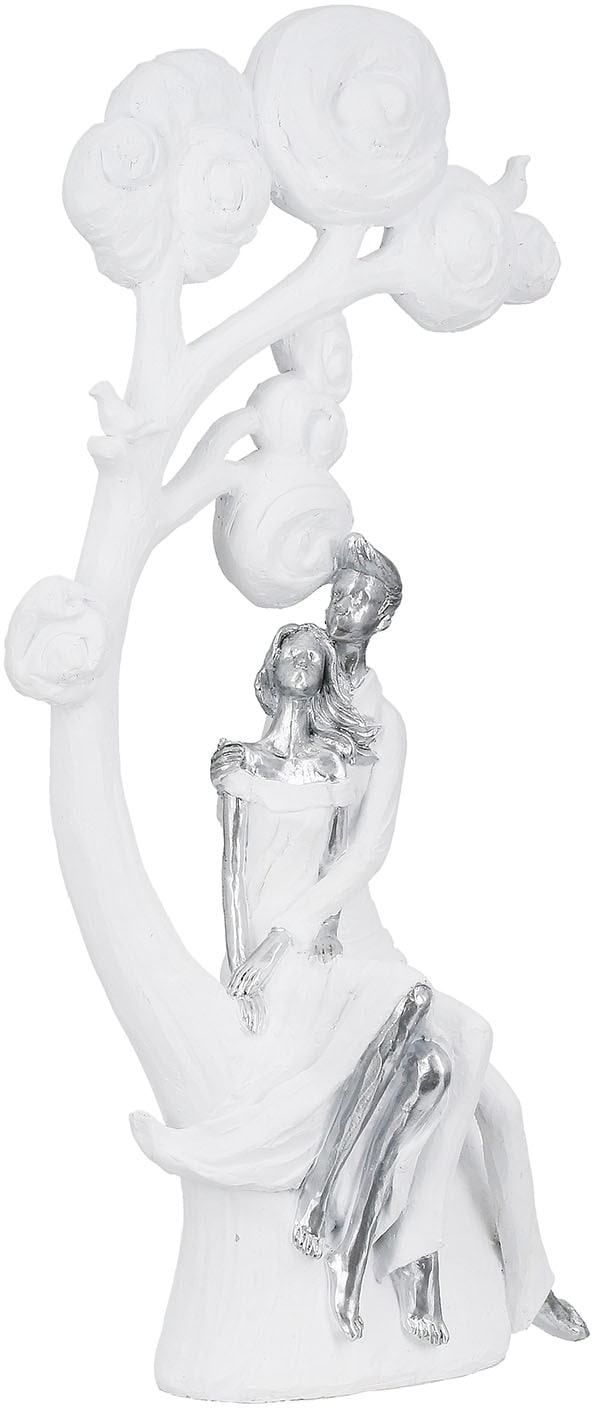 Image of Casablanca by Gilde Dekofigur "Figur Paar; Baum Tree of love weiss H. 39,5 cm"