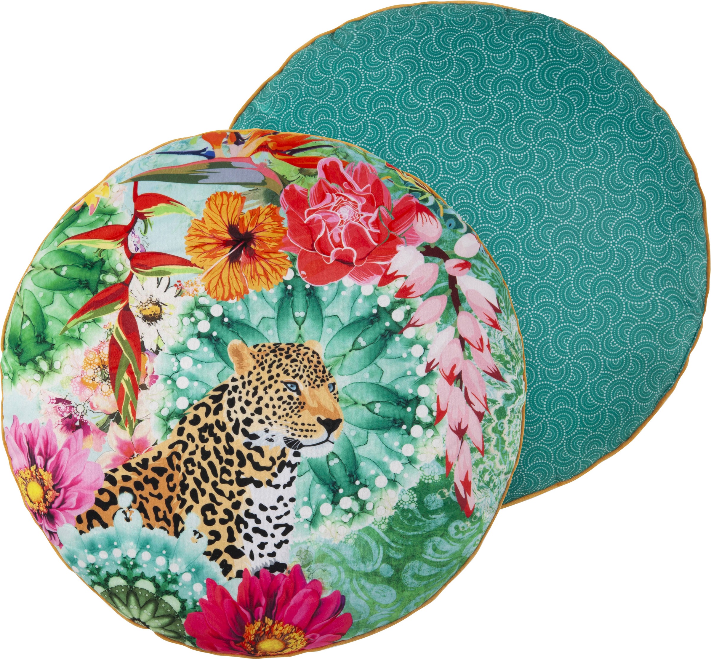 Image of hip Dekokissen »Ximena«, (1 St., 1 55 cm rund Dekokissen - Mit biese), mit Biese bei Ackermann Versand Schweiz