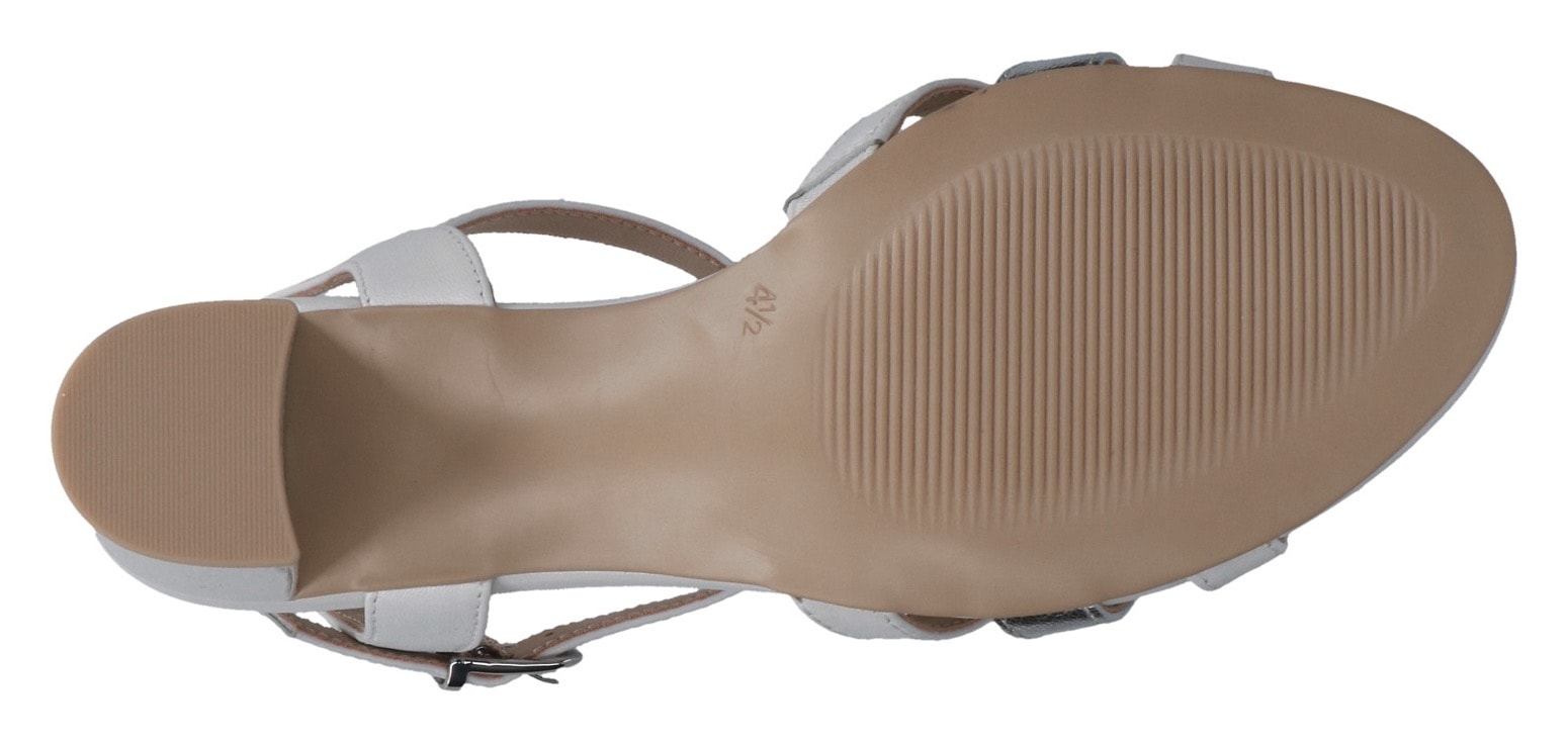 Caprice Sandalette, Sommerschuh, Riemchensandalette, Blockabsatz, mit Memory Foam