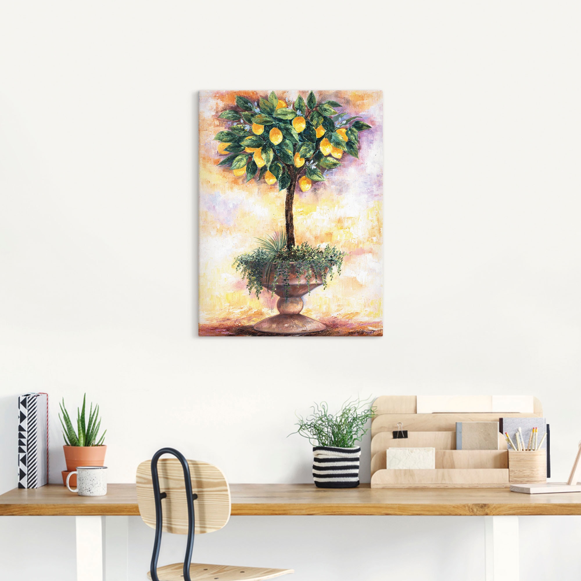 Artland Wandbild »Zitronenbaum«, Bäume, (1 St.), als Leinwandbild, Poster in verschied. Grössen