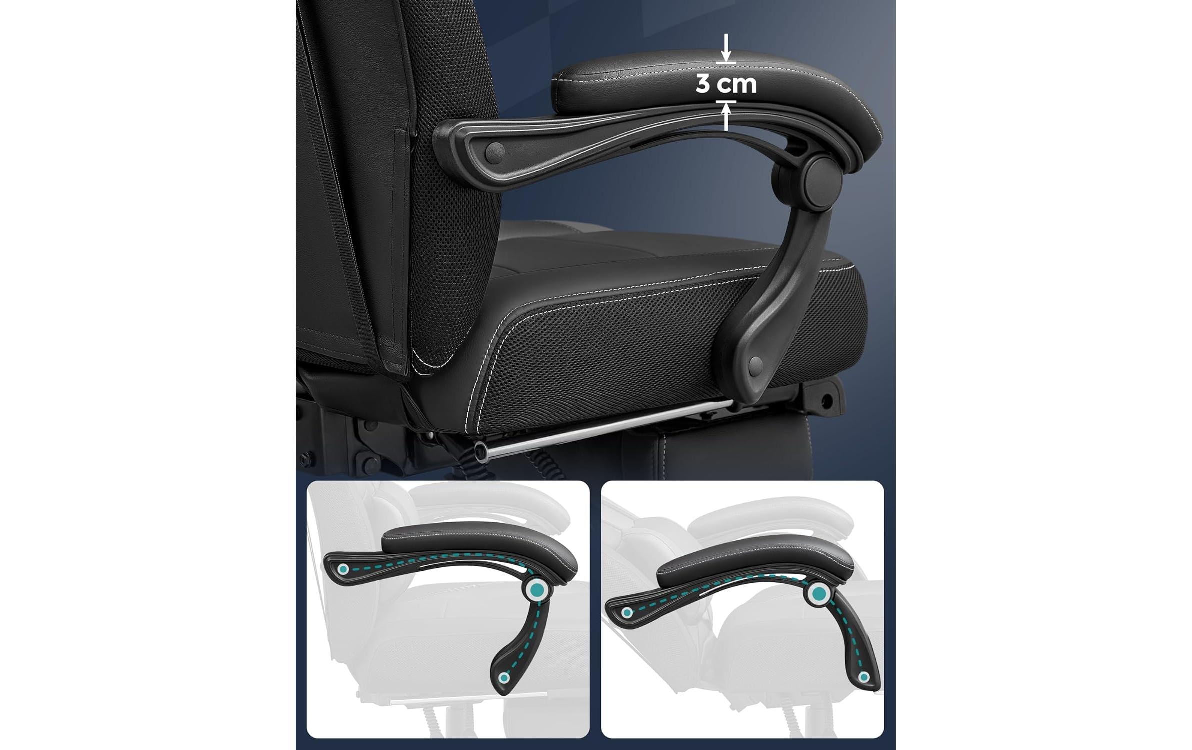 SONGMICS Gaming-Stuhl »70 x 64 x 128 cm« ()