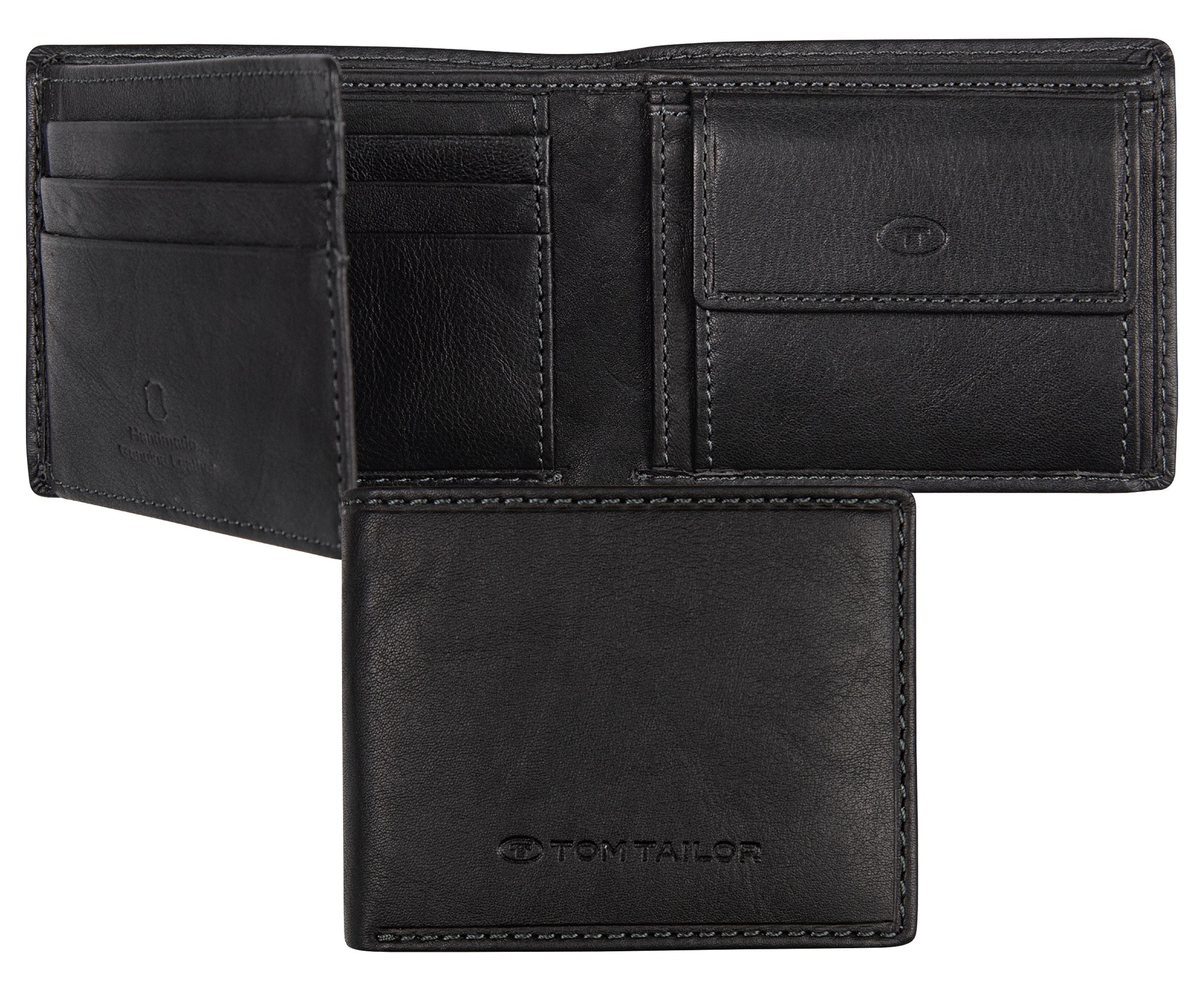 TOM TAILOR Geldbörse »LARY« aus Leder im Querformat