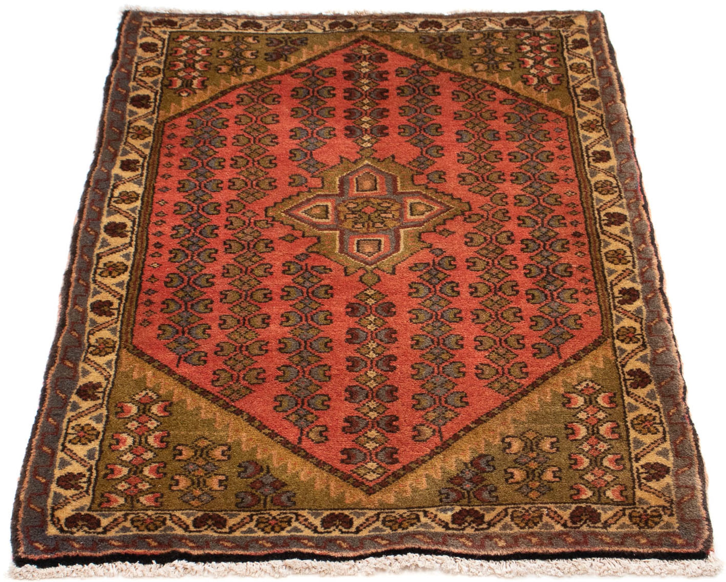 Image of morgenland Orientteppich »Perser - Nomadic - 95 x 62 cm - hellrot«, rechteckig, 10 mm Höhe, Wohnzimmer, Handgeknüpft, Einzelstück mit Zertifikat bei Ackermann Versand Schweiz