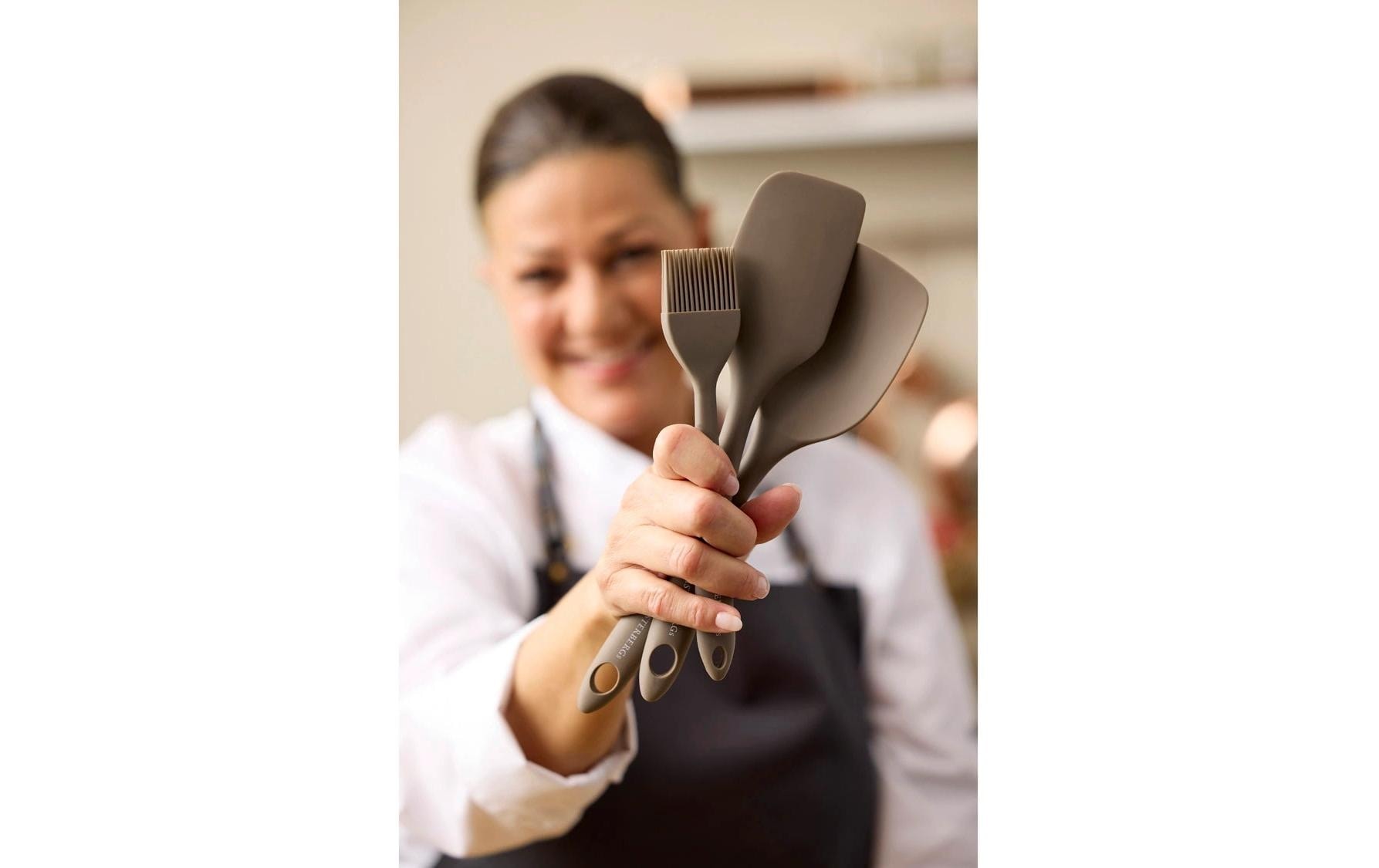   Set d'ustensiles de cuisine »Küchenhelfer-Set, Latte, Silikon«