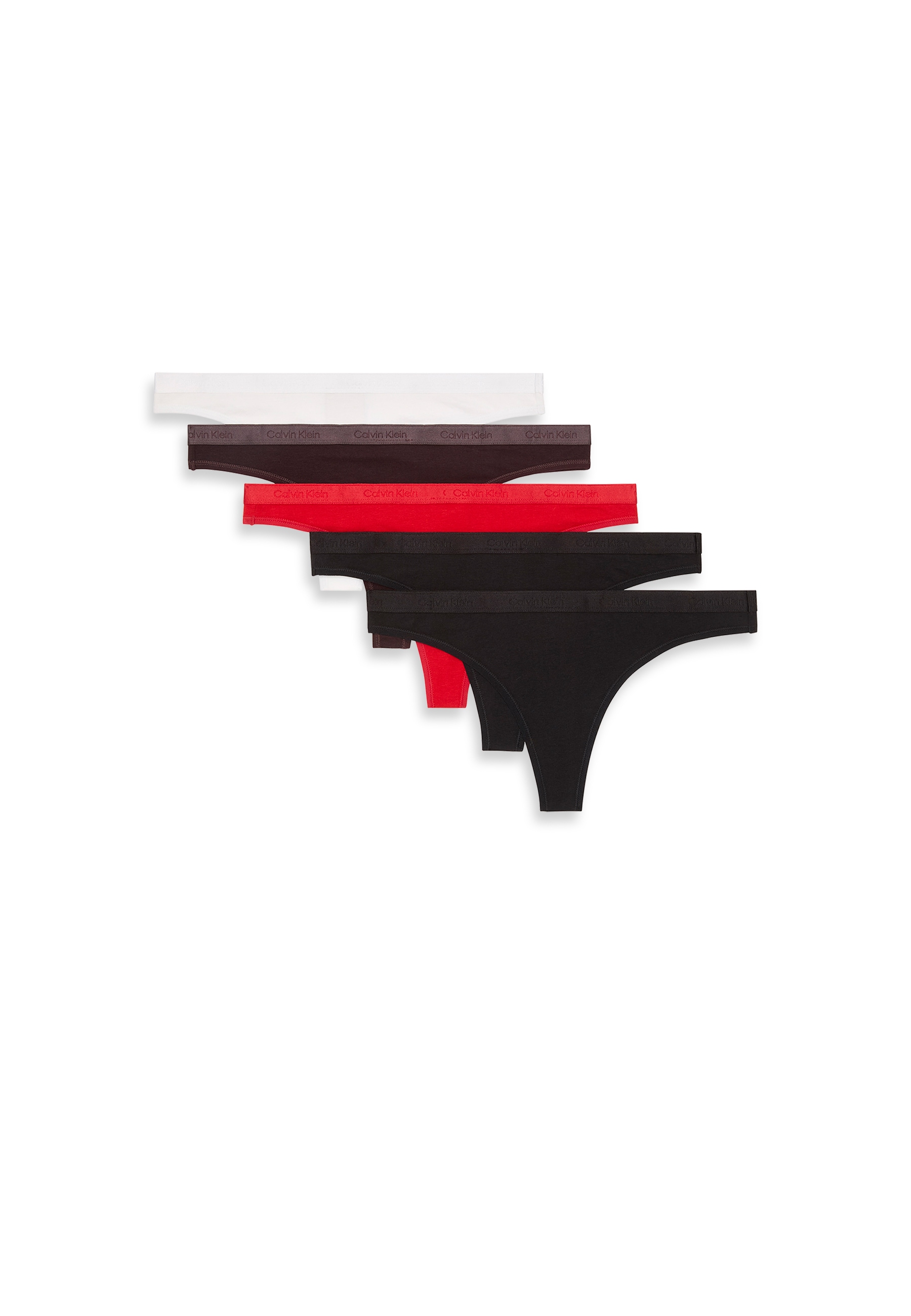 Image of Calvin Klein Underwear Tanga "THONG 5 PK" Packung, 5 Stk. Mit elastischem Bund