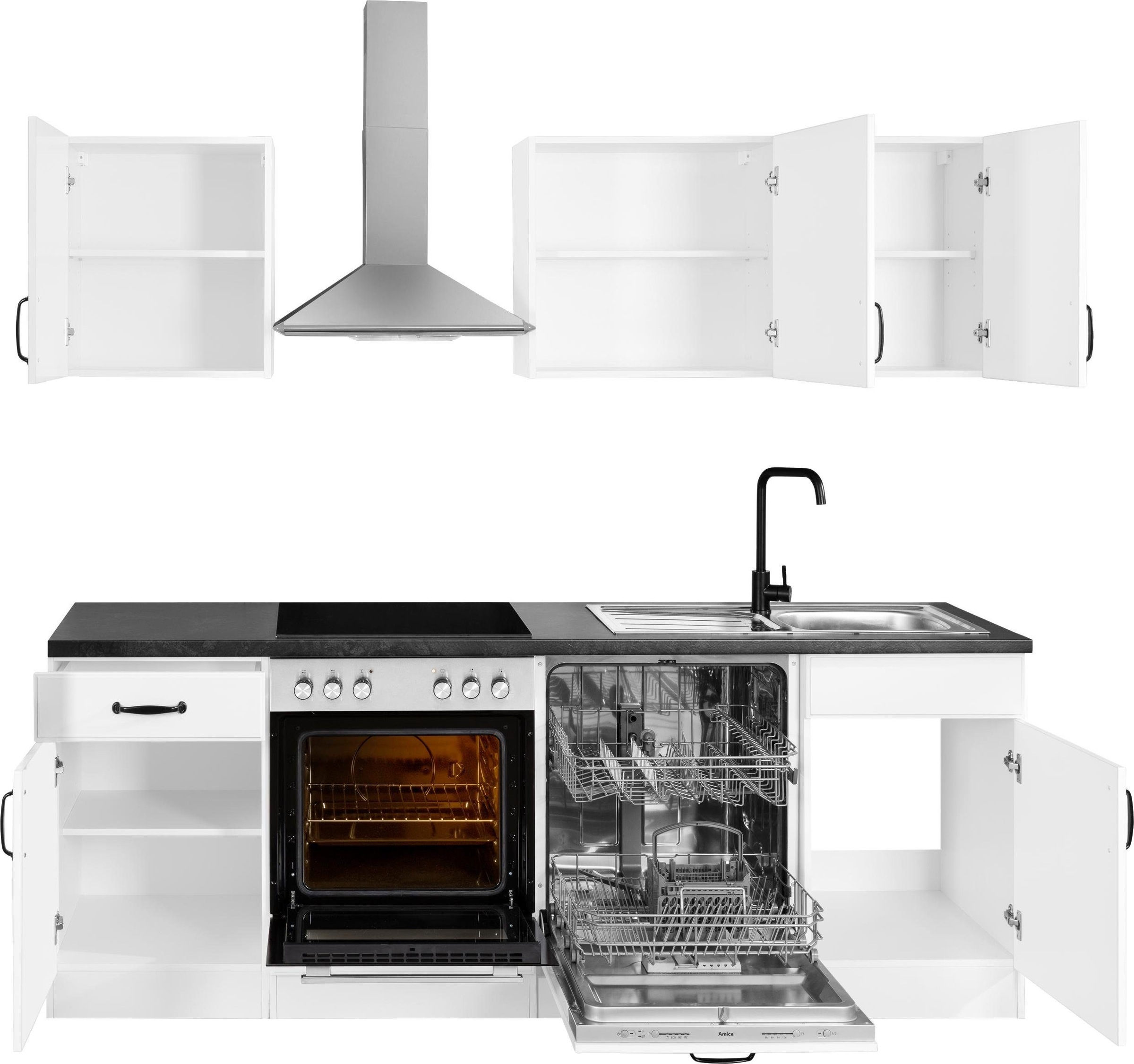 wiho Küchen Kitchenette »Erla« ohne E-Geräte, Breite 220 cm