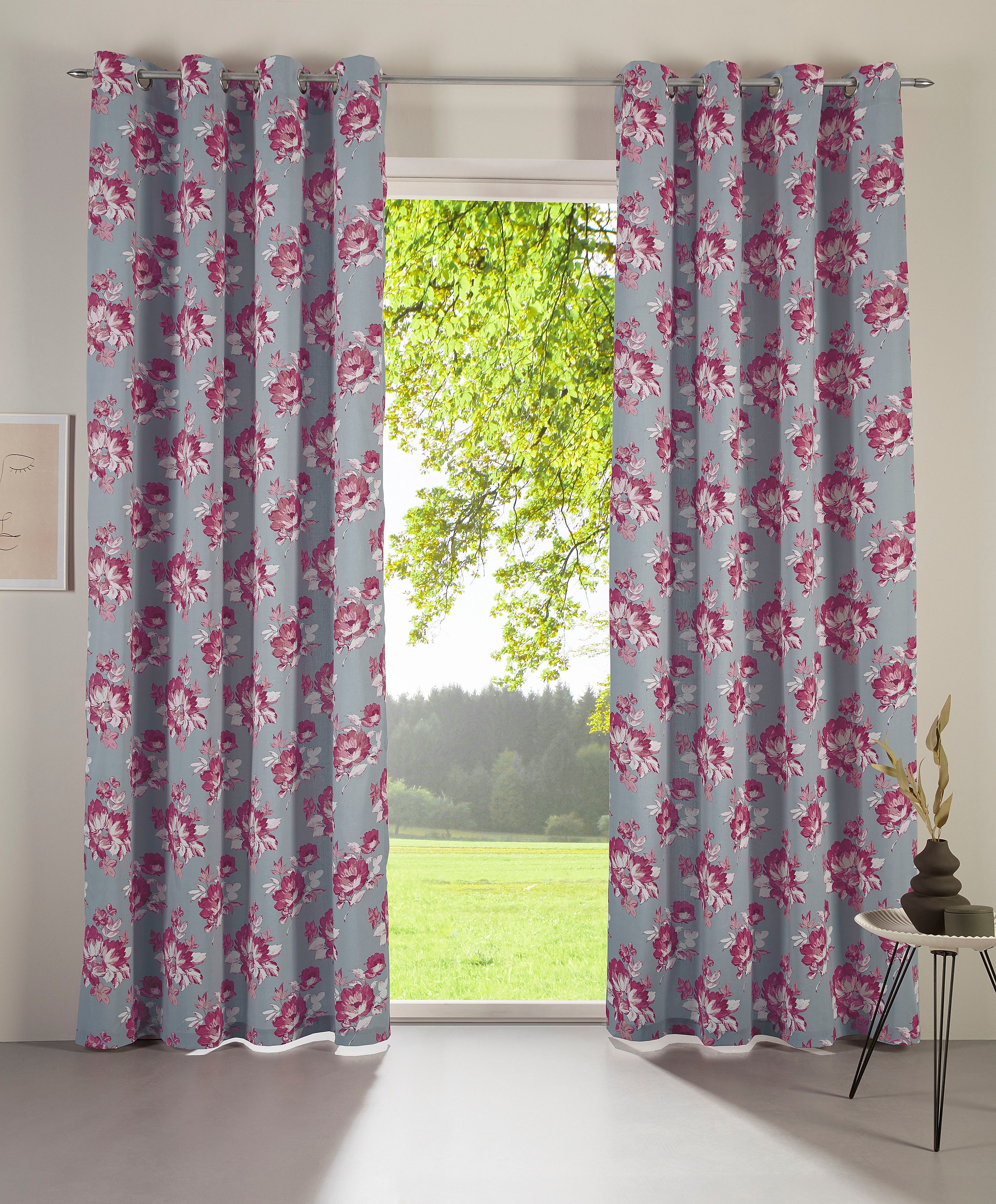 Image of DELAVITA Gardine »Rosalie«, (1 St.), halbtransparent, bedruckt, verschiedene Grössen bei Ackermann Versand Schweiz