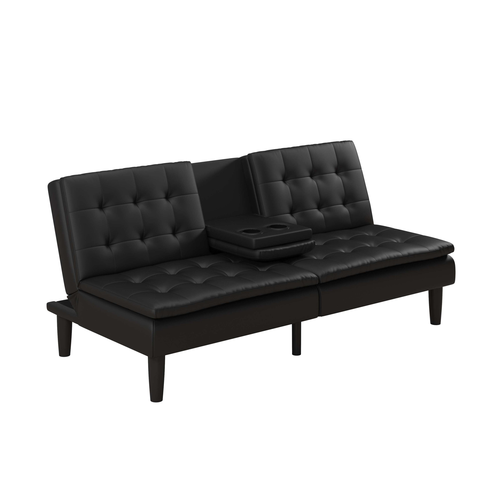 Dorel Home Schlafsofa »MAINE, Kinosofa mit Relax- und Bettfunktion, 2 Getränkehalter,«, Liegefläche 190 x 110 cm, Webstoff und Kunstleder