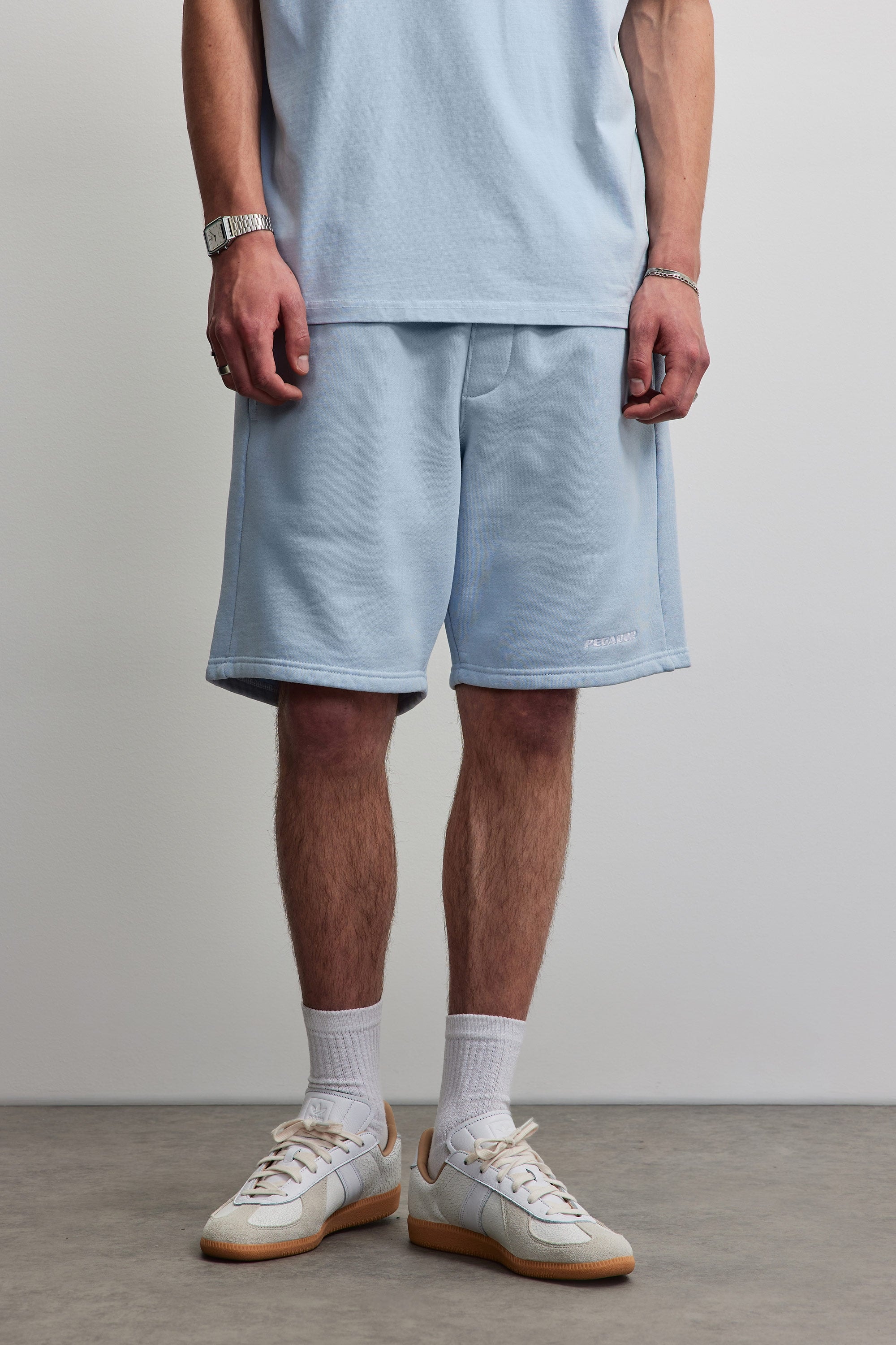 Image of PEGADOR Sweatshorts "LOGO HEAVY SWEAT SHORTS" Baumwollmischung, regular fit