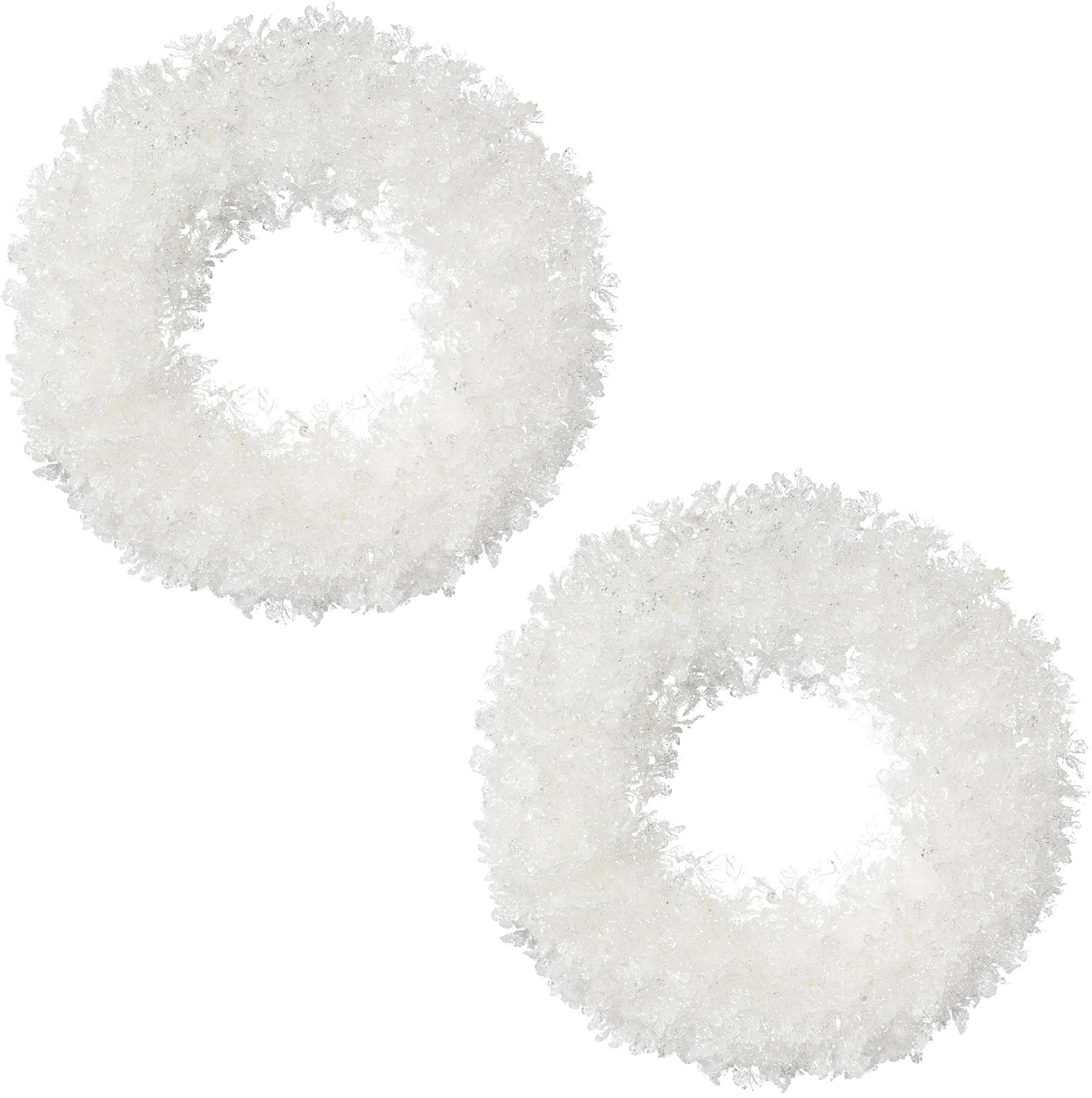 Image of Creativ deco Dekokranz, (Set, 2 St.), mit Frost-Optik, Ø ca. 24 cm bei Ackermann Versand Schweiz