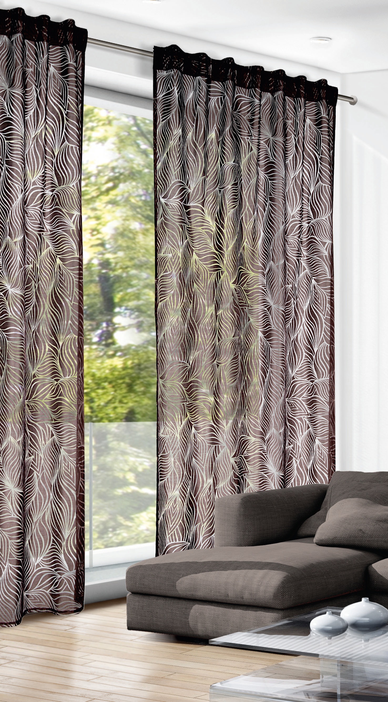 Image of WILLKOMMEN ZUHAUSE by ALBANI GROUP Vorhang »Safari«, (1 St.), Schal mit verdeckten Schlaufen bei Ackermann Versand Schweiz