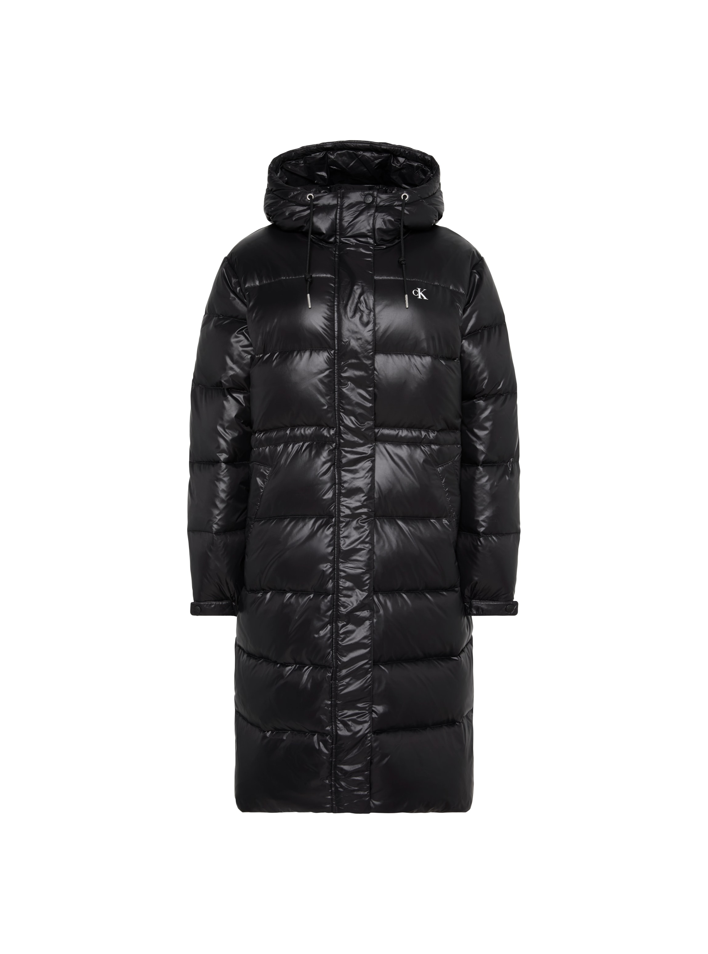 Calvin Klein Jeans Steppmantel »SHINE LONG PUFFER« Regular fit mit Kapuze