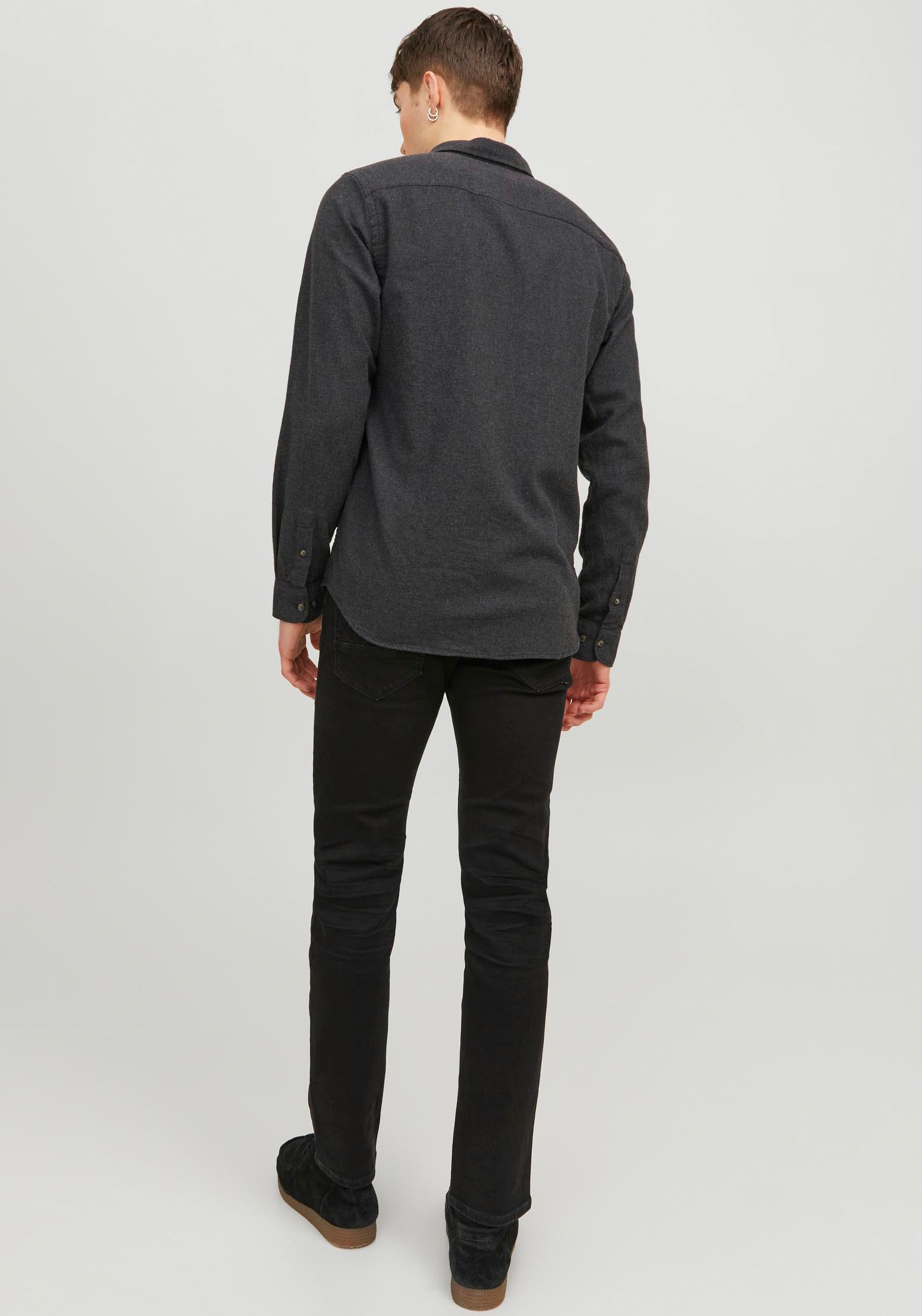Jack & Jones Langarmhemd »JJECLASSIC MELANGE SHIRT LS SN«