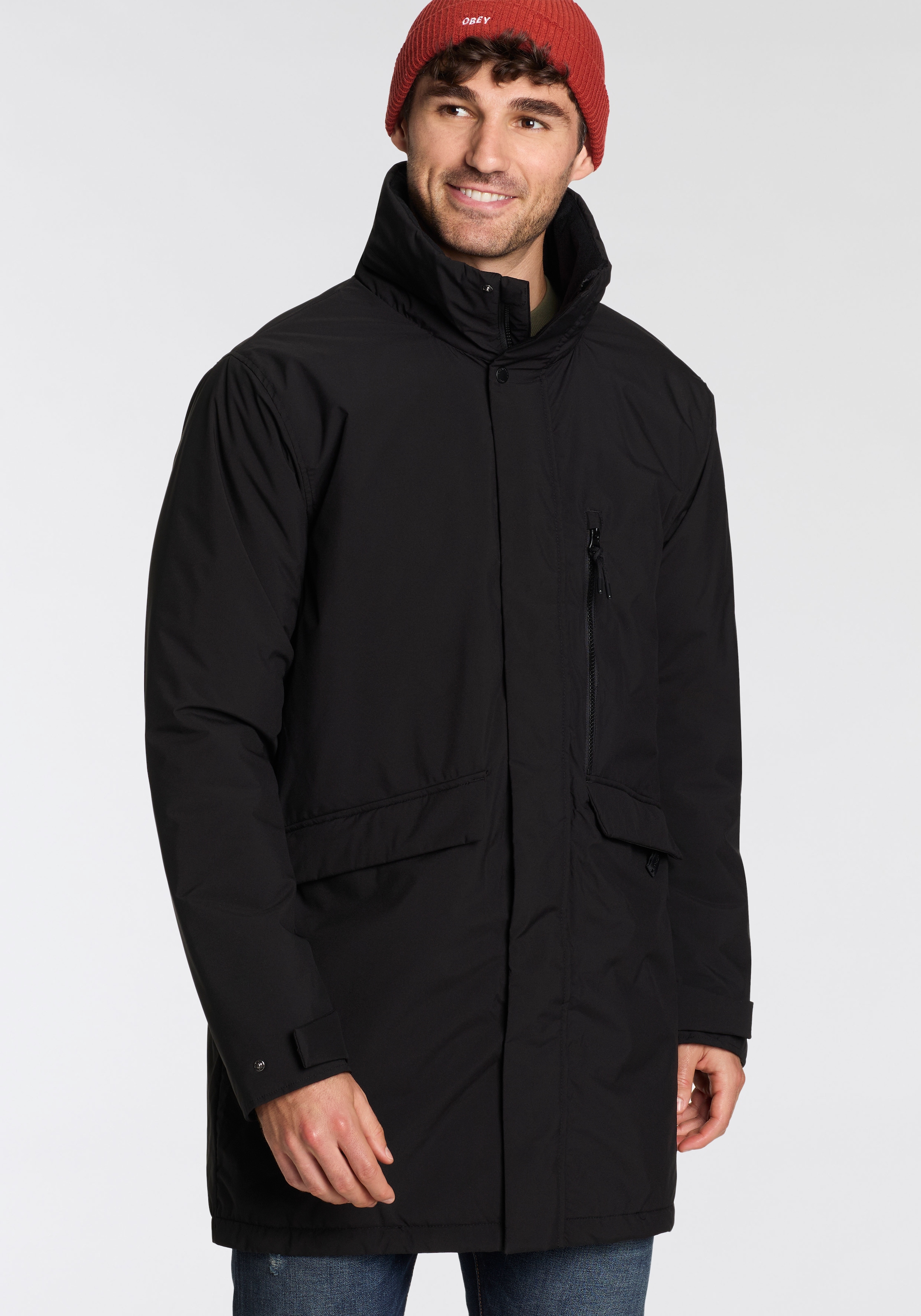 Image of Icepeak Funktionsparka "H SOFTSHELLJACKE AGARA" mit Kapuze wind- und wasserabweisend, getapte Nähte an Schultern und Kapuze