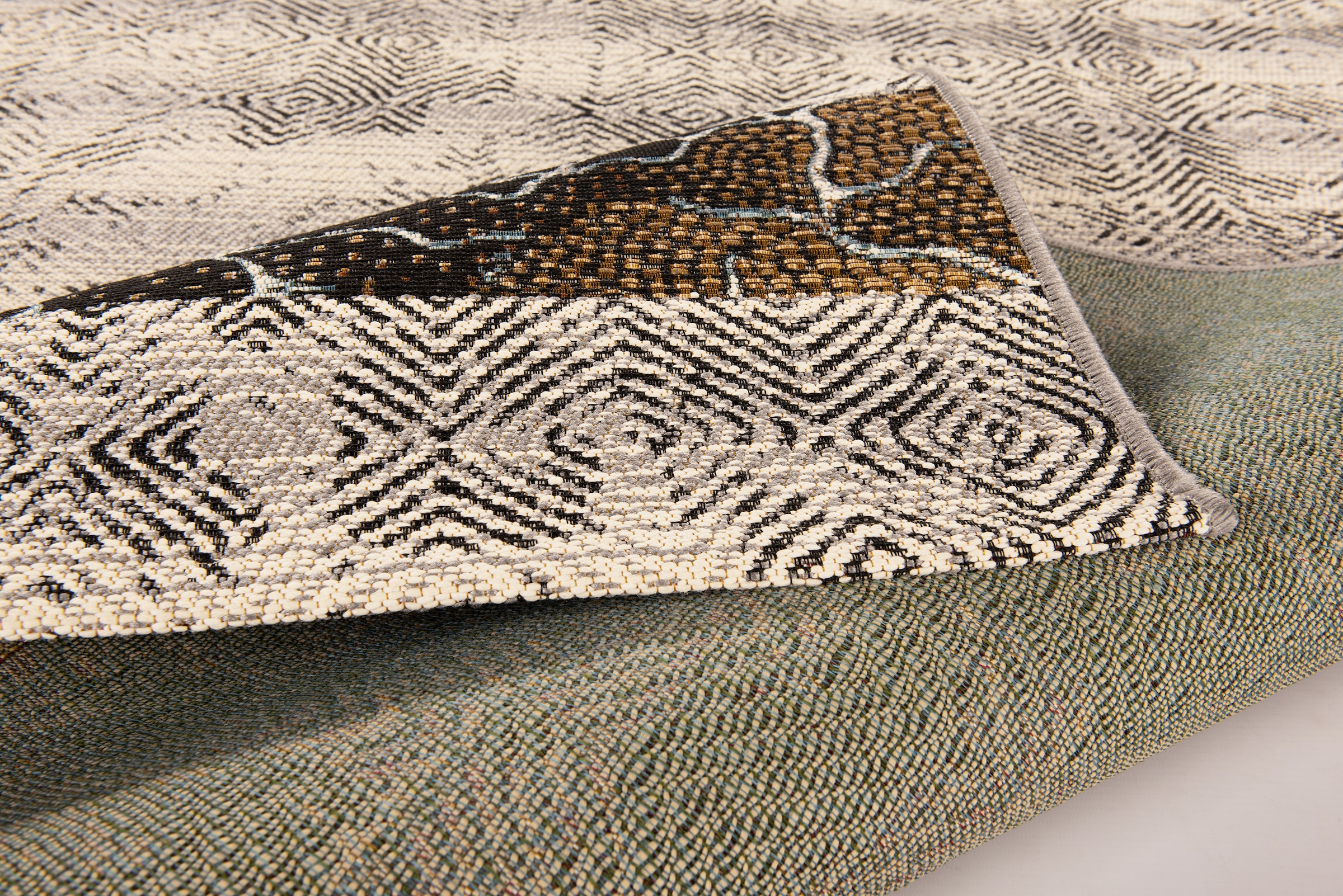 Gino Falcone Tapis »Outdoor-Africa 43« Rectangulaire 5 mm Höhe tissu plat, adapté intérieur et extérieur, salon