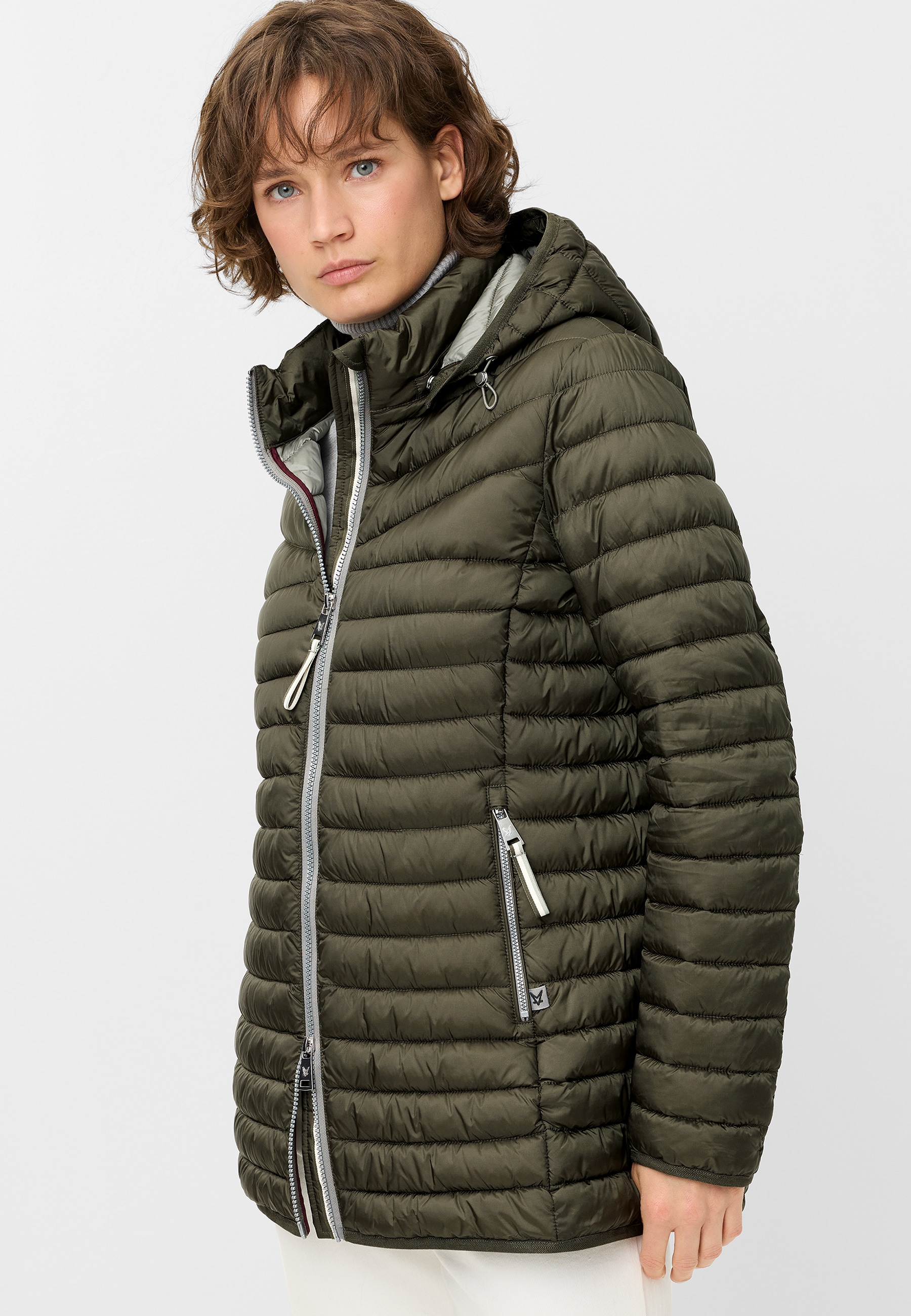 Image of Fuchs Schmitt Steppjacke mit Kapuze annehmbare Kapuze, leicht tailliert, 2-Wege-Reissverschluss