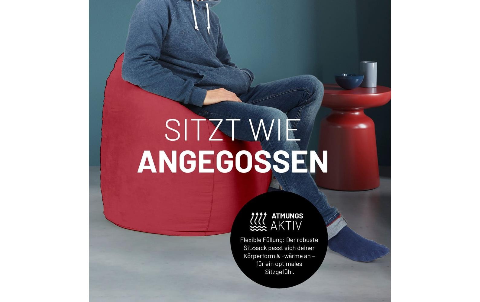Lumaland Pouf »Lumaland Sitzsack In-& Outdoor 120 l «
