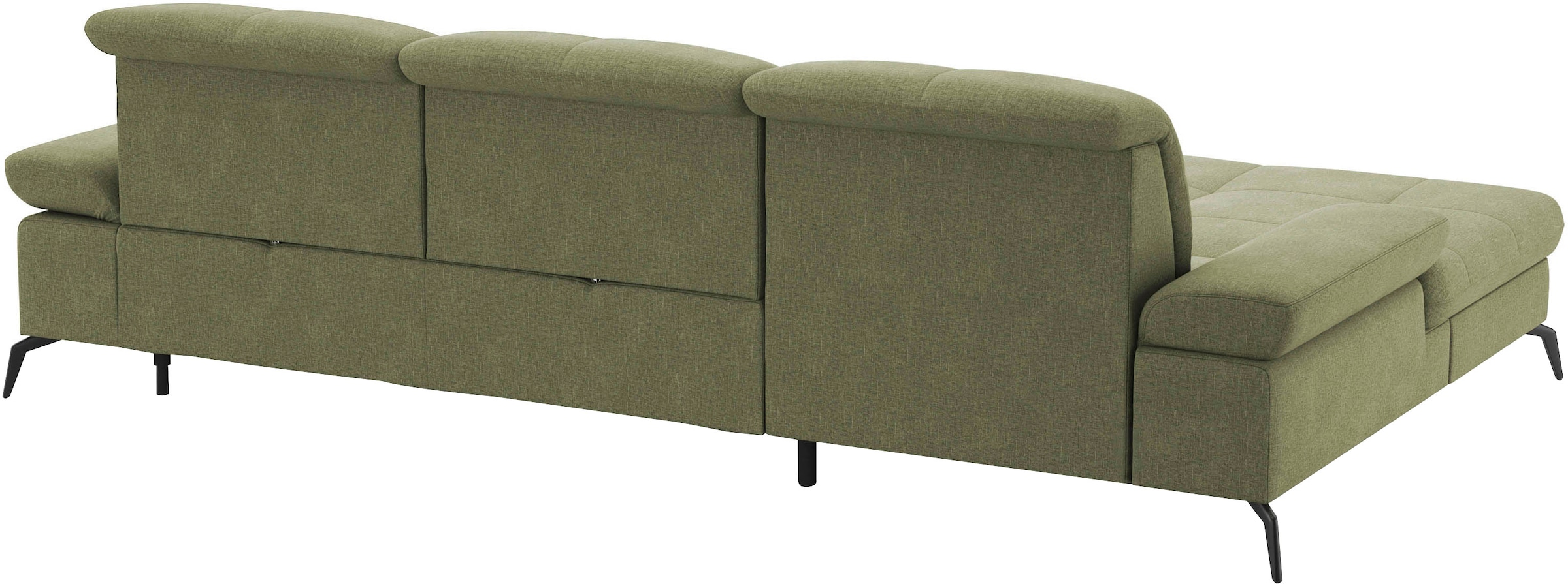 sit&more Ecksofa »Amica, L-Form, inkl. Sitztiefenverstellung & Armteilverstellung«, wahlweise mit Bettfunktion, Bettkasten und Kopfteilverstellung