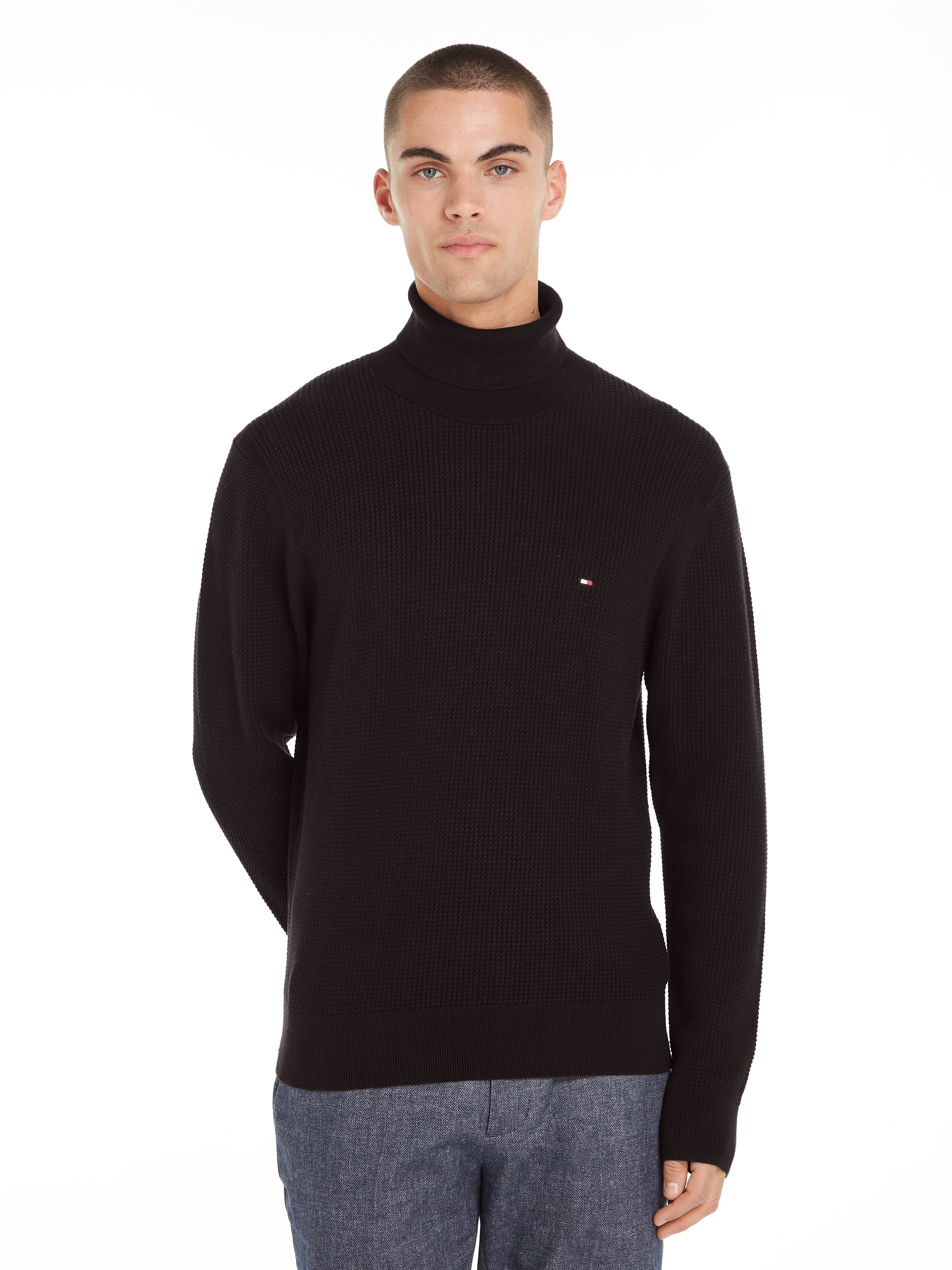 Tommy Hilfiger Rollkragenpullover »STRUCTURE ROLL NECK«