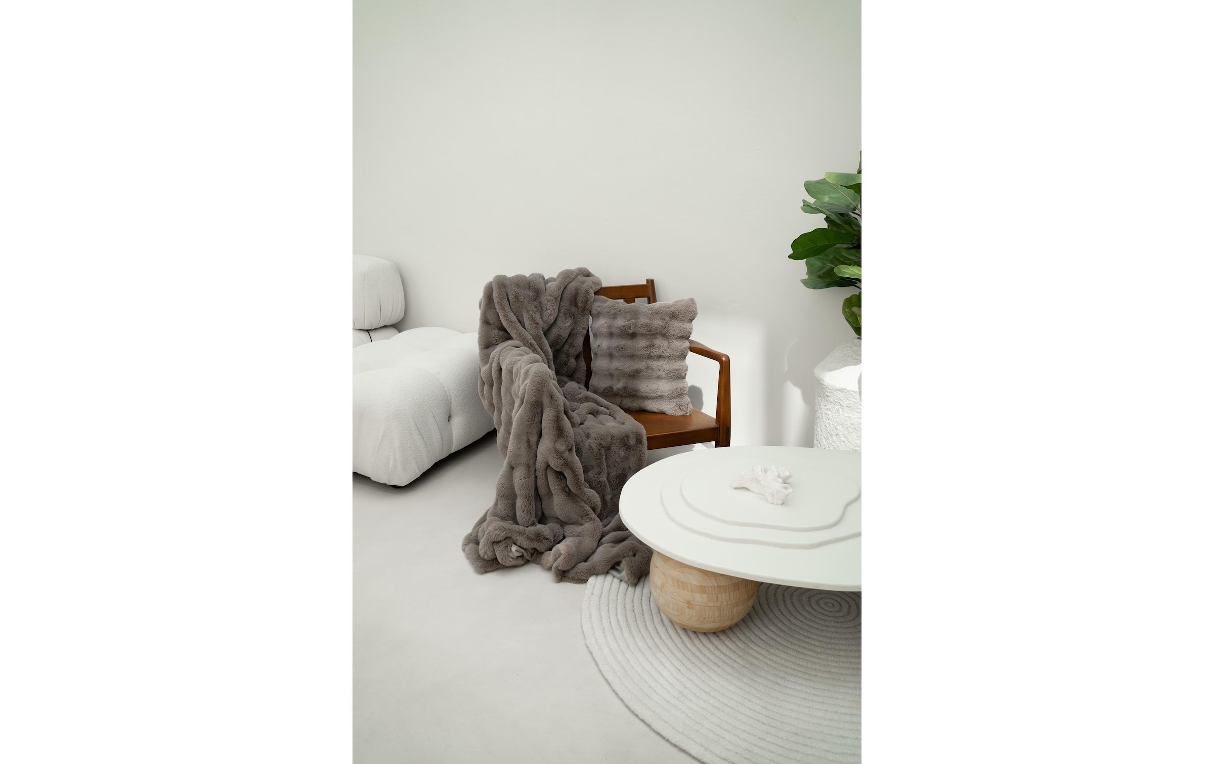   Wohndecke »Tiseco Bubble Rabbit Stripe 130 x 180 cm«