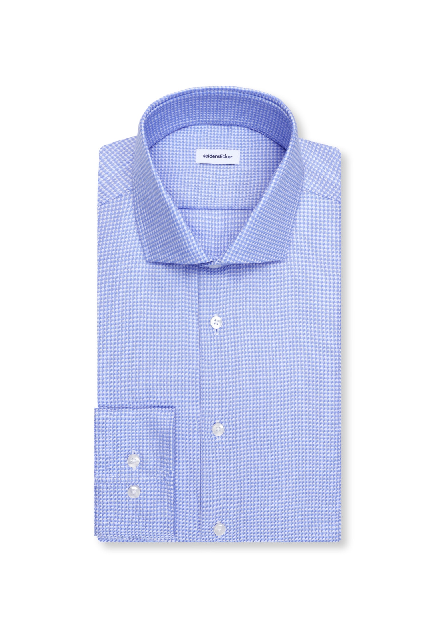 seidensticker Businesshemd »Schwarze Rose« Slim 1/1 Extra lang Kentkragen Struktur