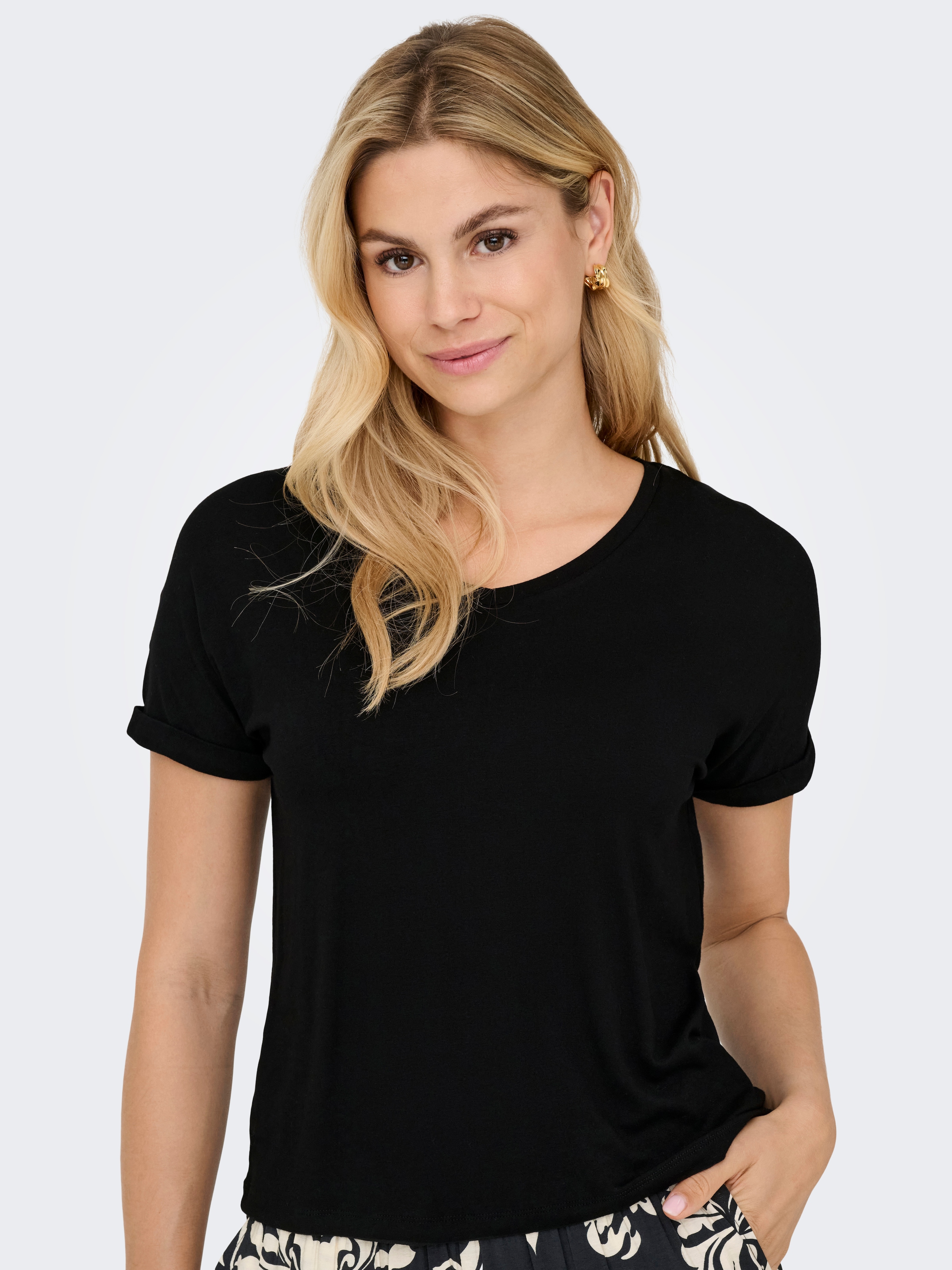 JDY T-shirt »JDYSISSY S/S V-NECK TOP JRS DIA«