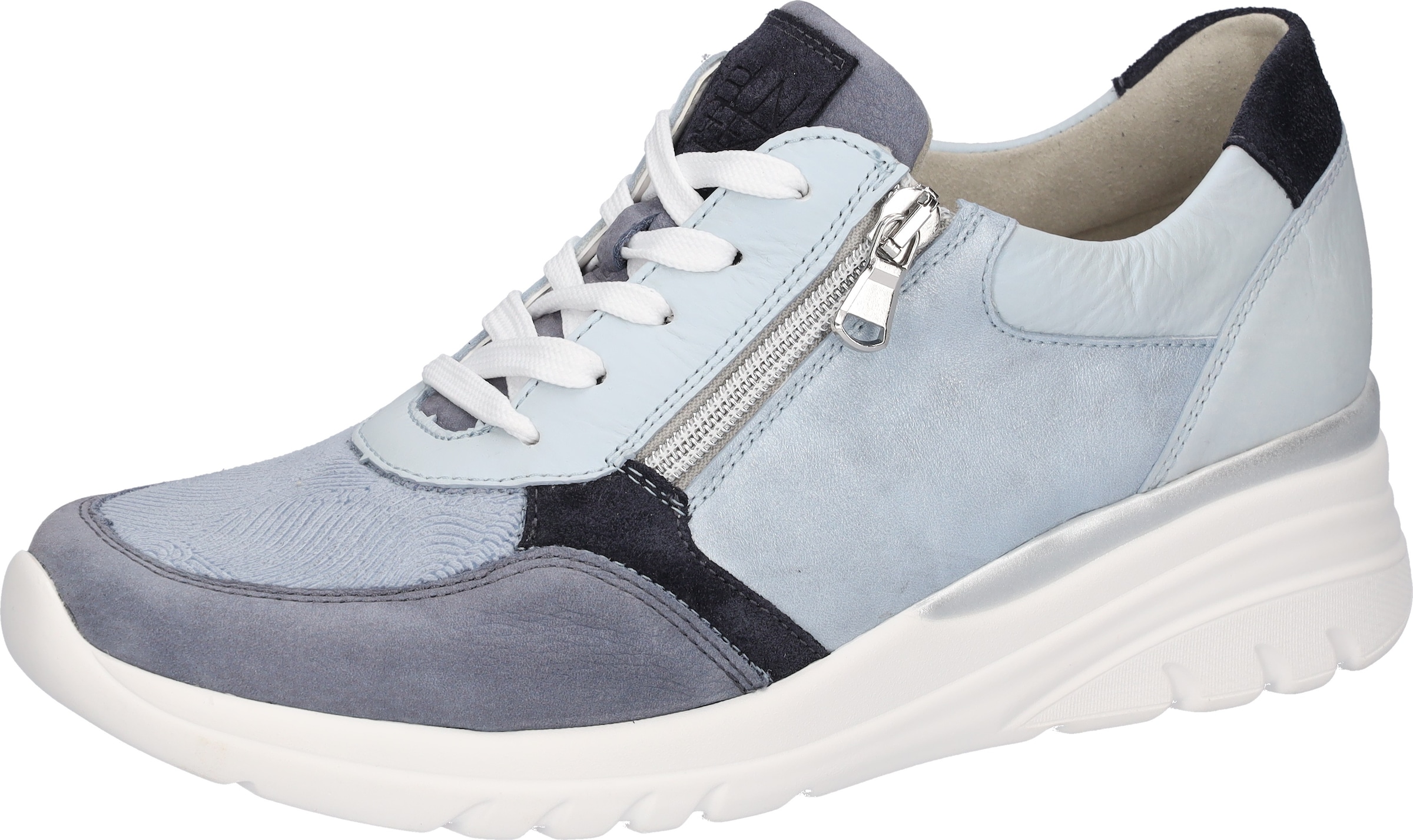 Image of Waldläufer Keilsneaker "H-CARLA Soft" Schnürschuh, Halbschuh, Freizeitschuh mit Kontrastbesatz