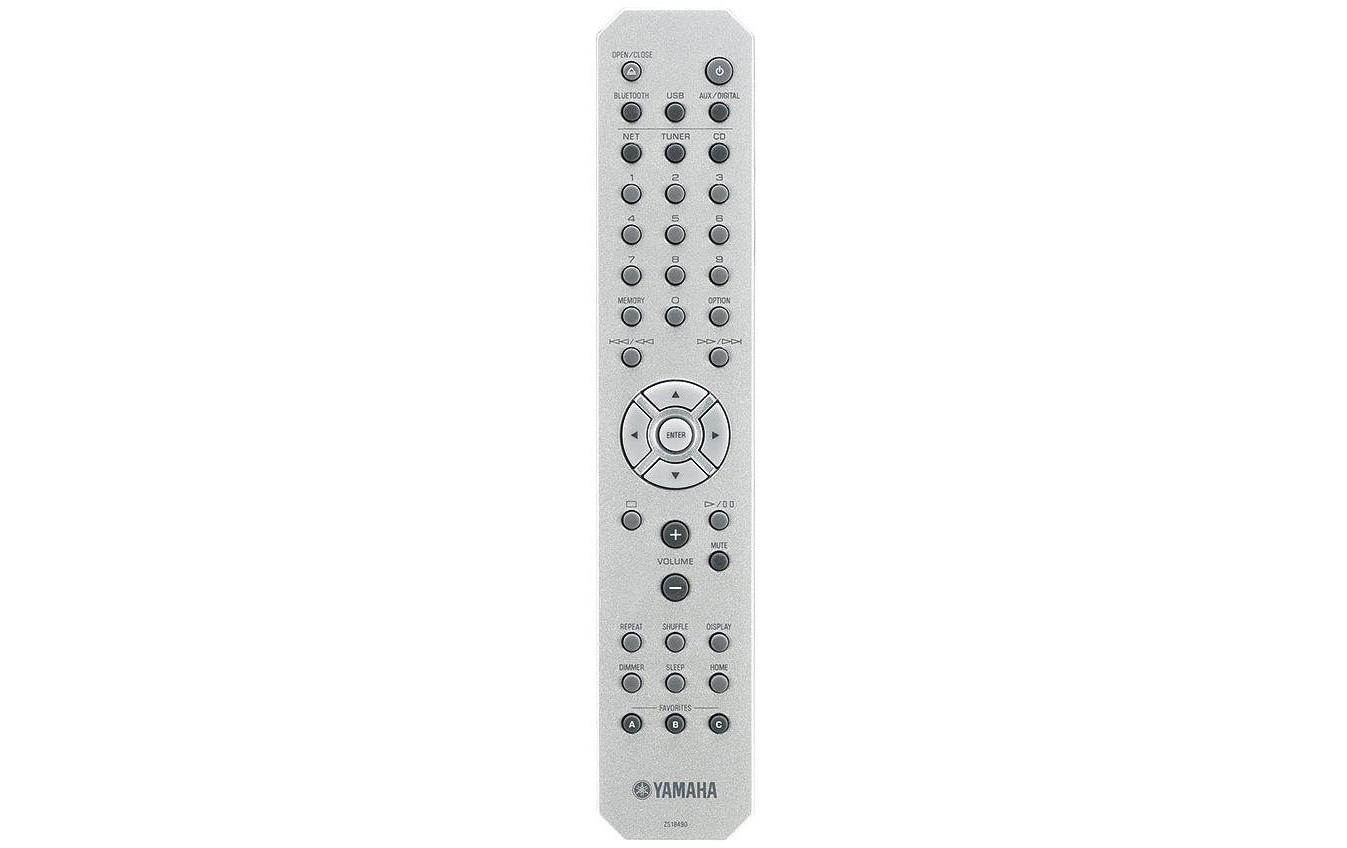 Yamaha Microanlage »MusicCast MCR-N670 DAB Silber«, (Bluetooth-WLAN Digitalradio (DAB+)-FM-Tuner)