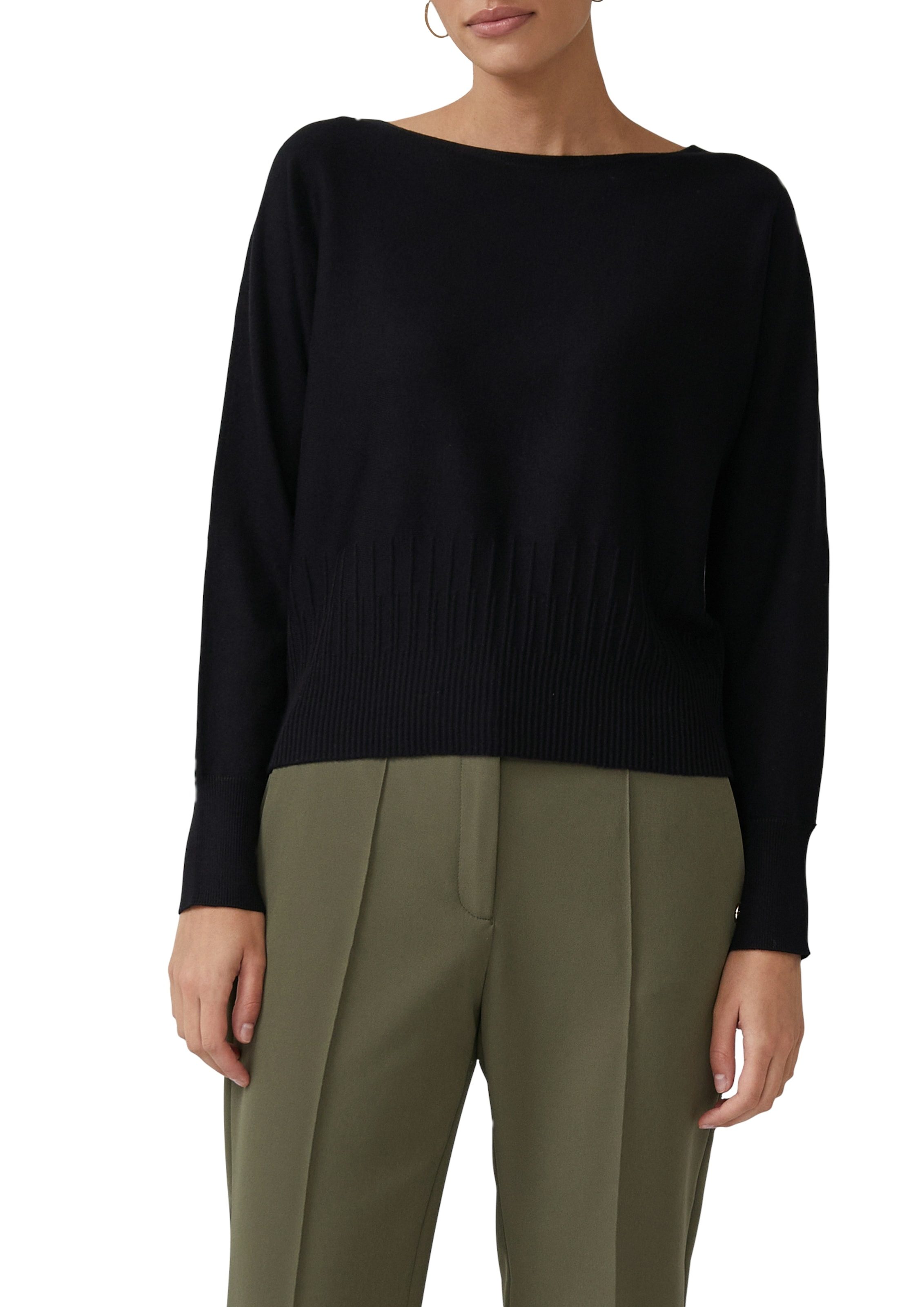 Image of s.Oliver BLACK LABEL Strickpullover mit Fledermausärmeln