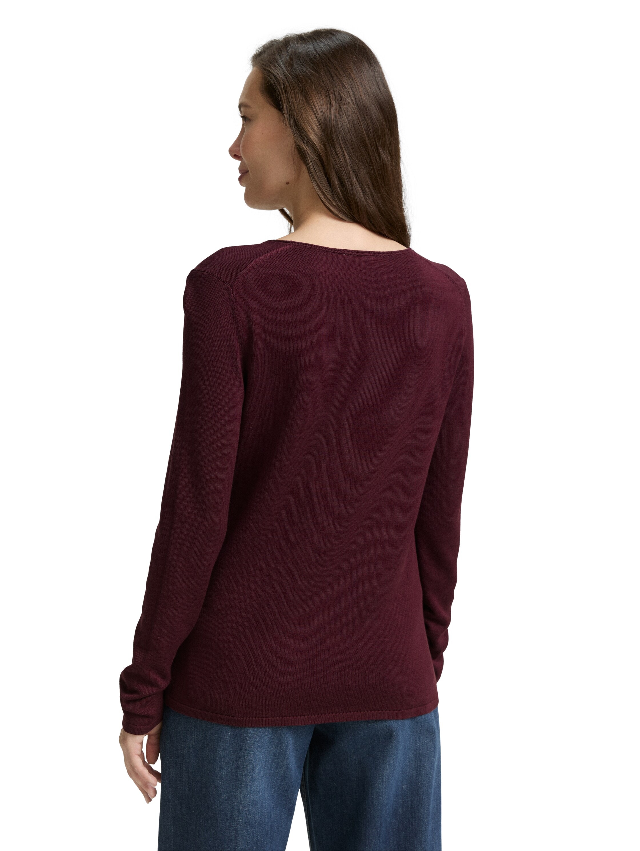TOM TAILOR V-Ausschnitt-Pullover
