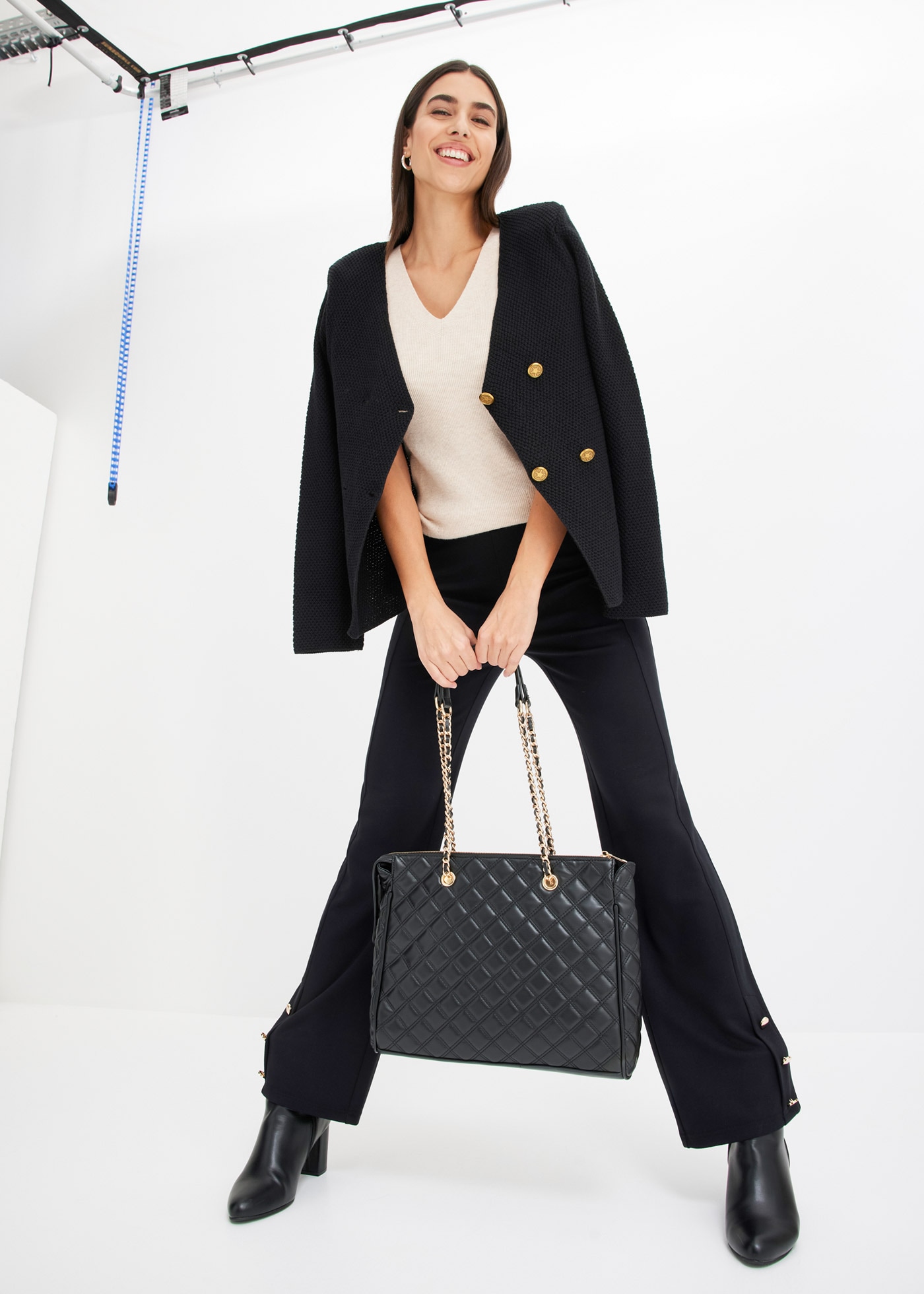 bonprix Jerseyhose  mit Viskose-Anteil, schmale Passform, für Frühjahr und Sommer