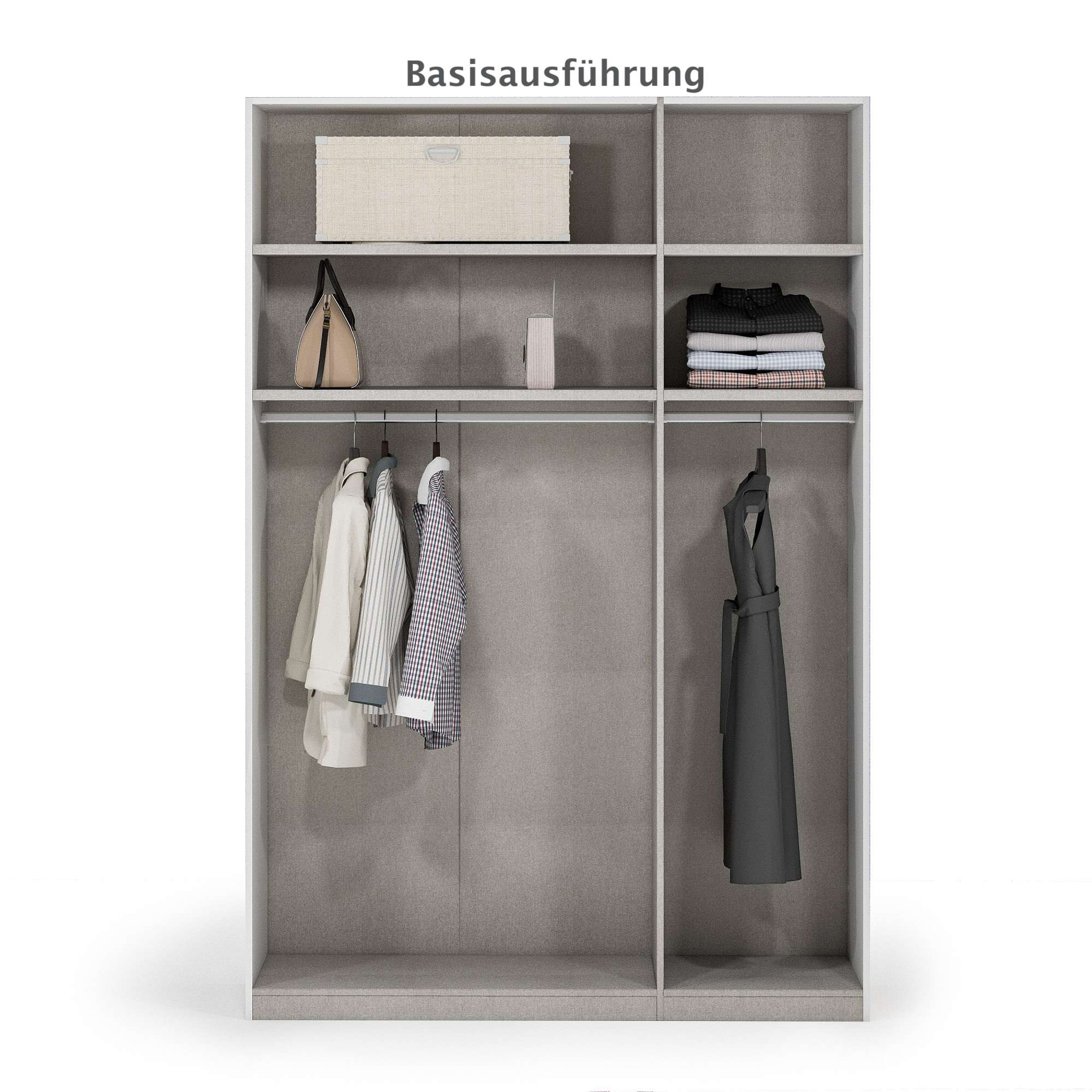 INOSIGN Kleiderschrank »AMETISTA, Drehtürenschrank, designgeformten Fronten« Made in Italy, hochglanz lackiert, Basisausführung, Zubehör extra