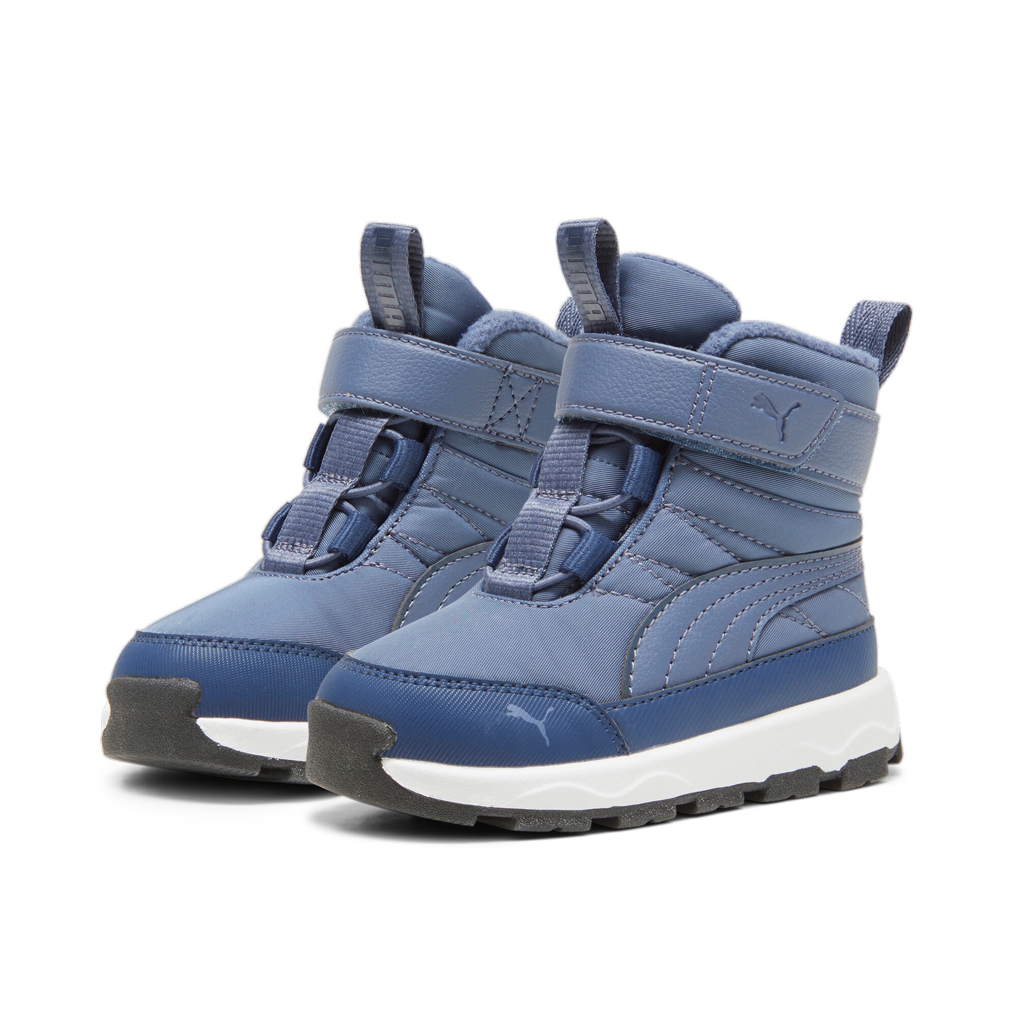Image of PUMA Winterboots "EVOLVE BOOT AC+ INF" knöchelhohe Form, elastische Schnürsenkel, Klettverschluss