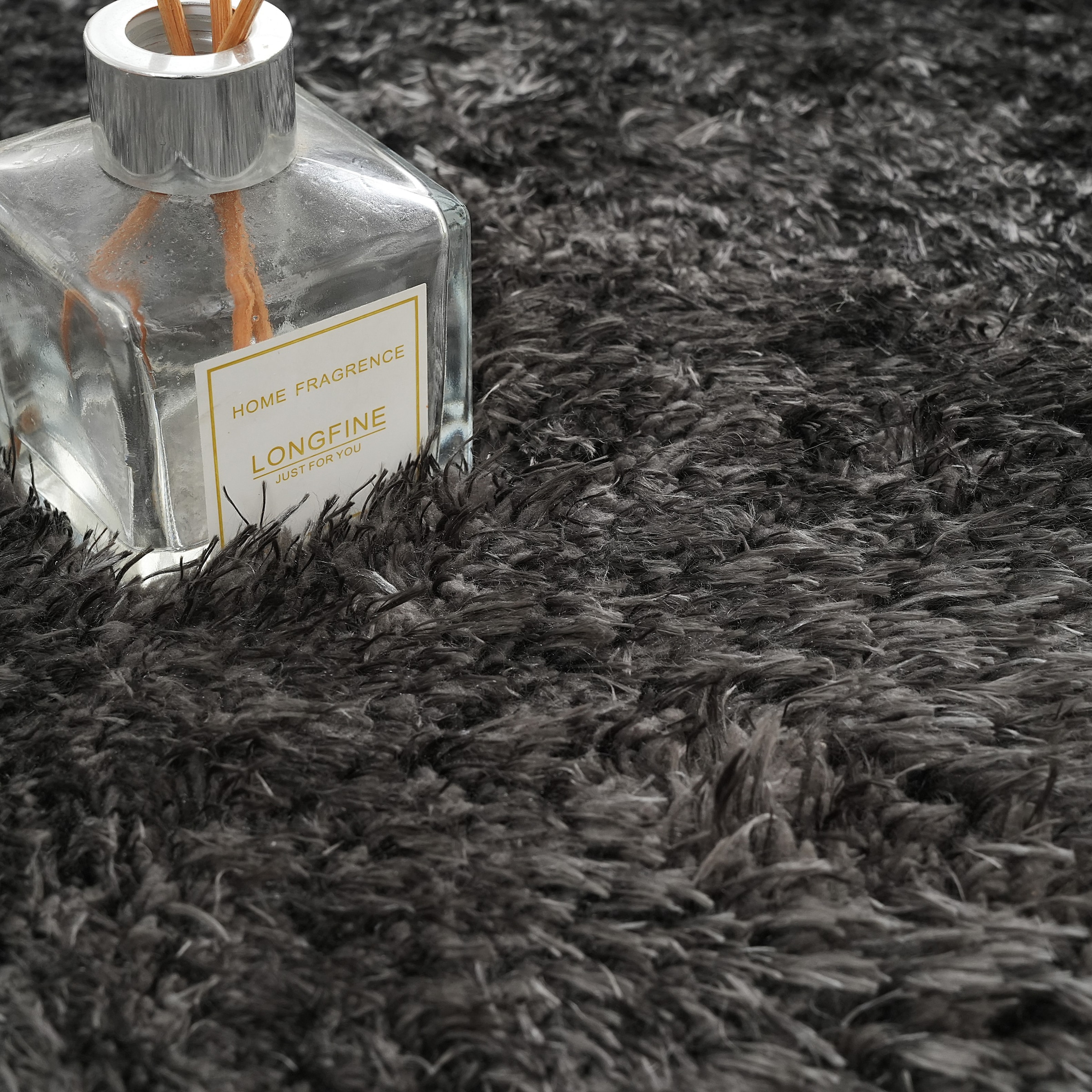 GOODproduct Tapis à poils longs »Micro Shaggy, aus weicher Mikrofaser« Rectangulaire 53 mm Höhe weich, flauschig, Uni-Farben, Wohnzimmer, Schlafzimmer, Kinderzimmer