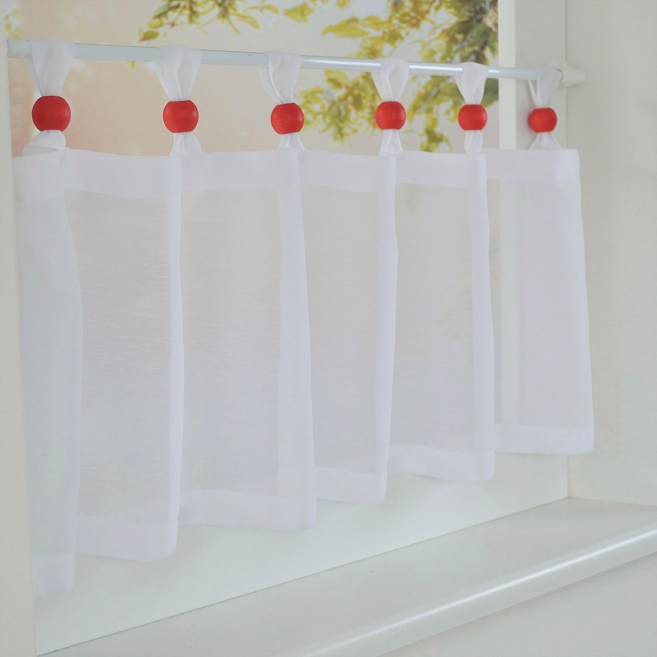 Image of Kutti Scheibengardine »Roma Boule Holz«, (1 St.), Roma Boule Holz bei Ackermann Versand Schweiz