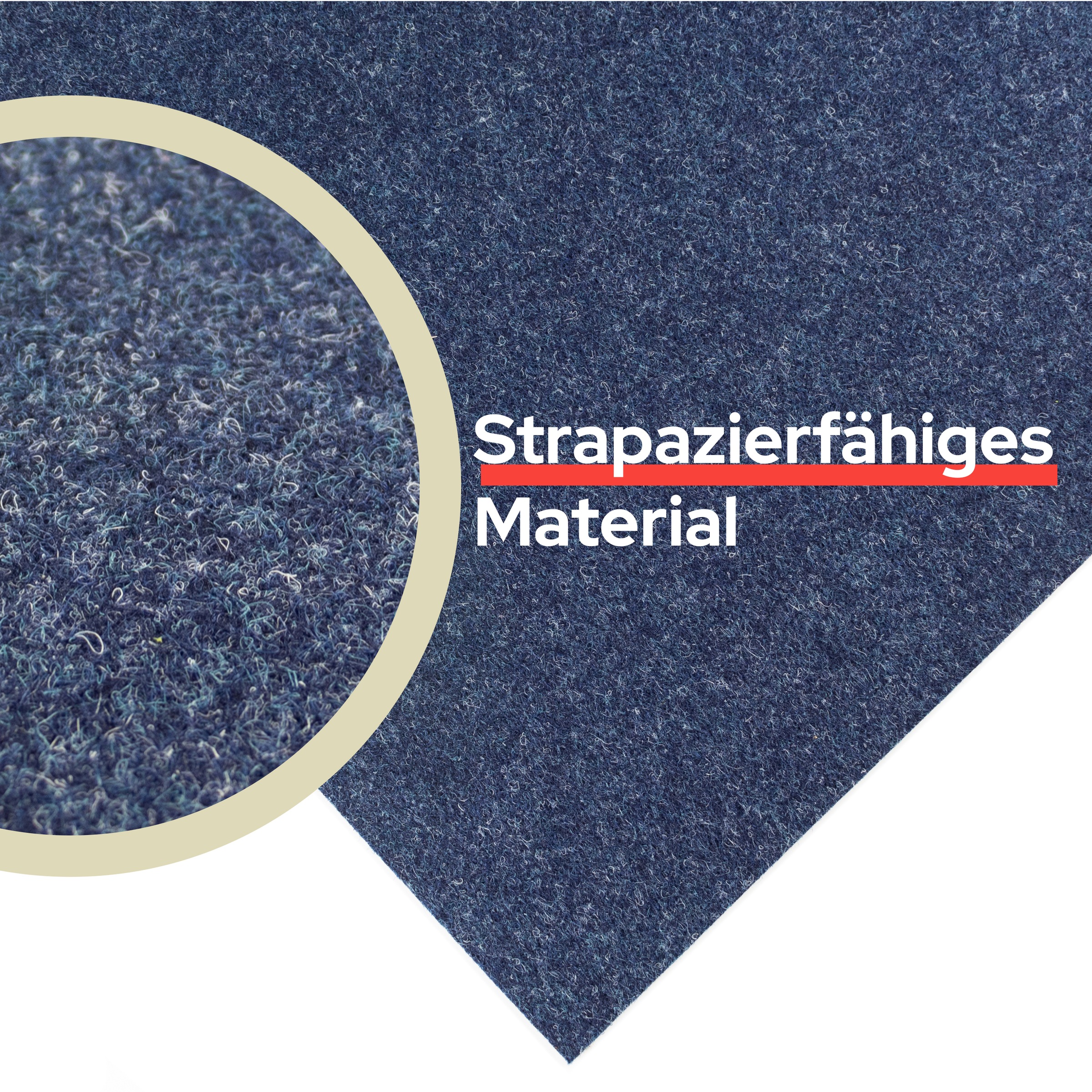 Primaflor-Ideen in Textil Teppichboden "Nadelfilz REWIND, Gesamthöhe 5 mm, Made in Belgium" rechteckig Breite 200 cm, Uni Farben, robust & strapazierfähig